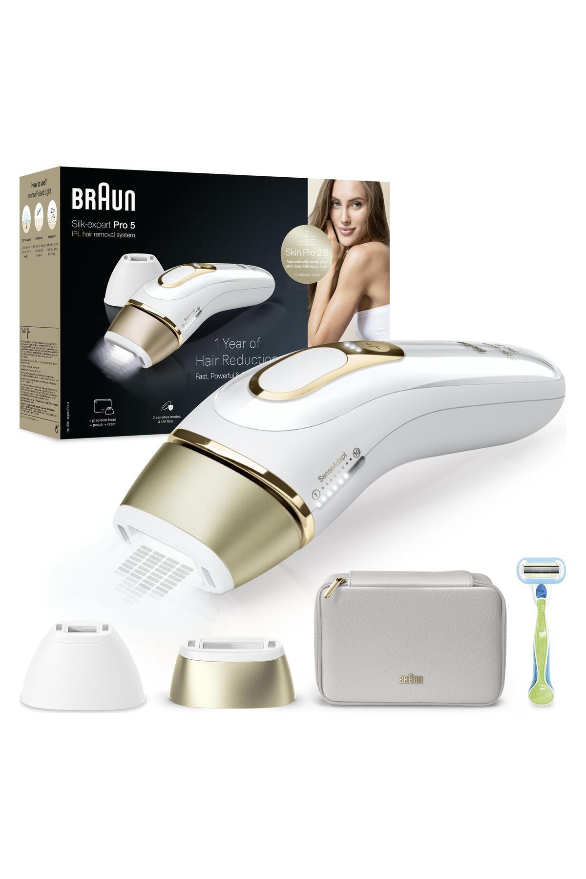 Braun IPL Silk·expert Pro 5, Evde Tüy Alma, Çanta,-