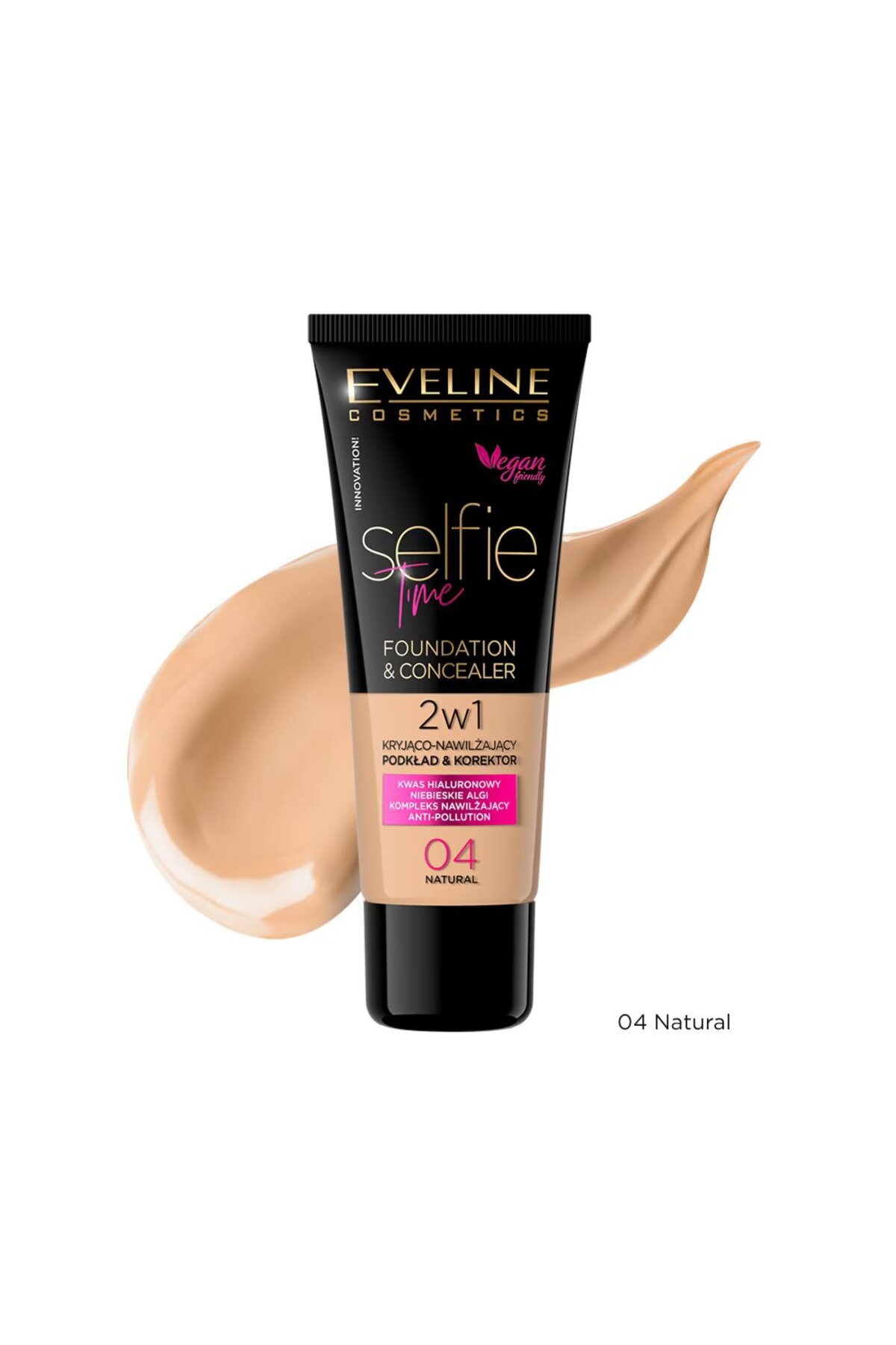 SELFIE TIME FOUNDATION & CONCEALER 04 NATURAL 30ML-
