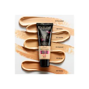SELFIE TIME FOUNDATION & CONCEALER 02 IVORY 30ML-