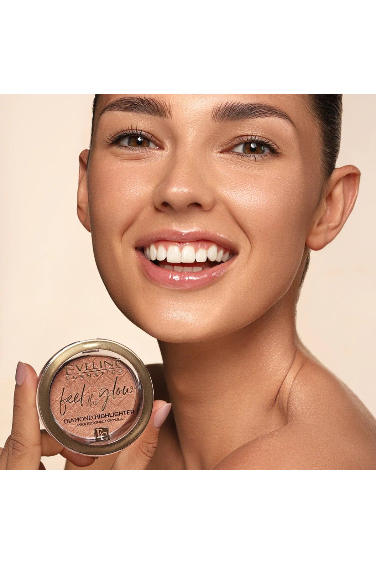 FEEL THE GLOW DIAMOND HIGHLIGHTER NO 02 BEACH GLOW-