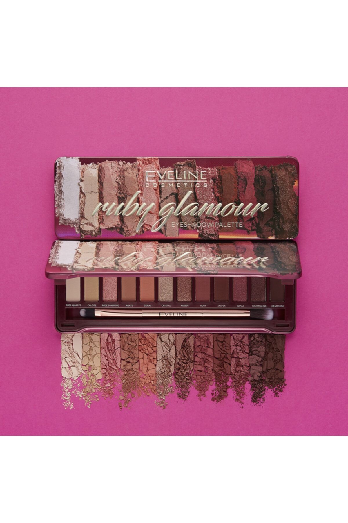 EYESHADOW PALETTE 12 COLORS RUBY GLAMOUR-