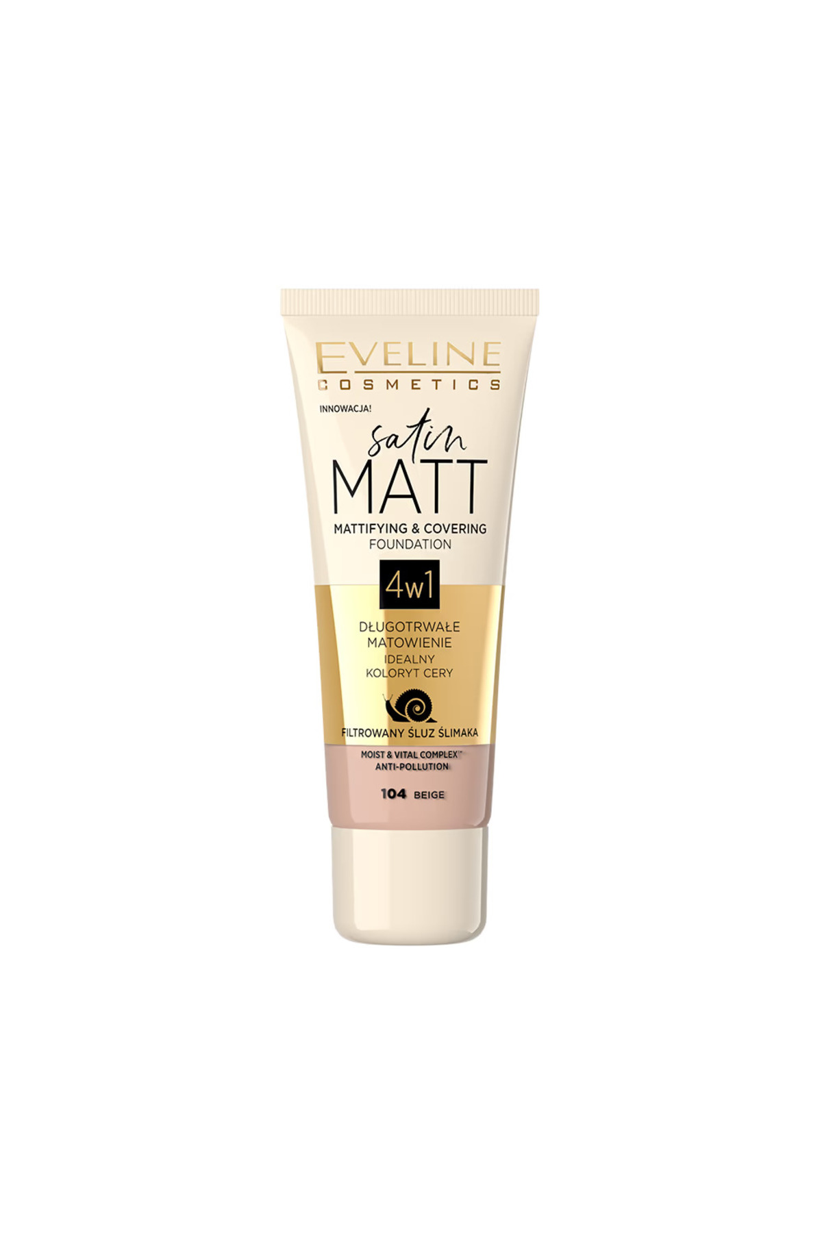 SATIN MATT MATTIFYING & COVERING FOUNDATION 104 BE-