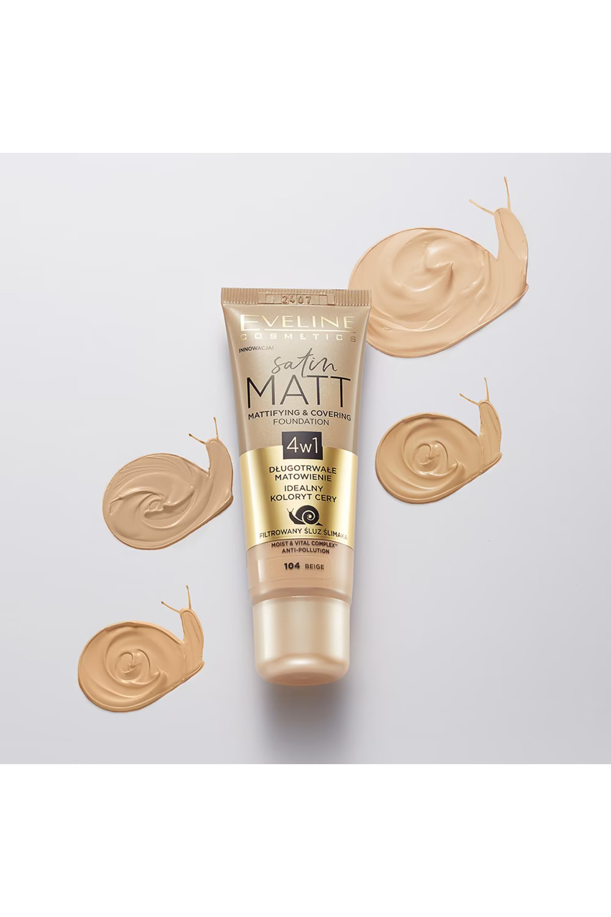 SATIN MATT MATTIFYING & COVERING FOUNDATION 102 VA-