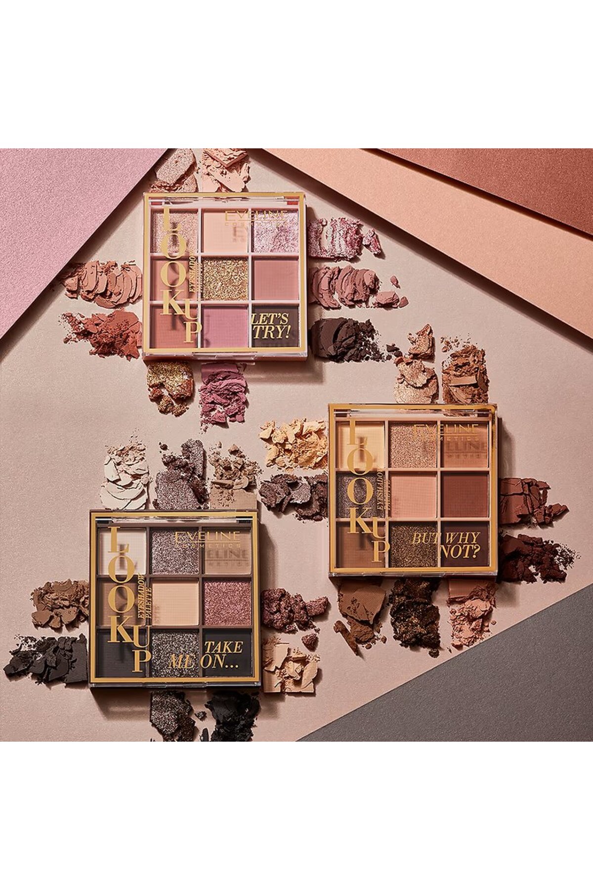 EYESHADOW PALETTE LOOK UP 9 COLORS LETS TRY-