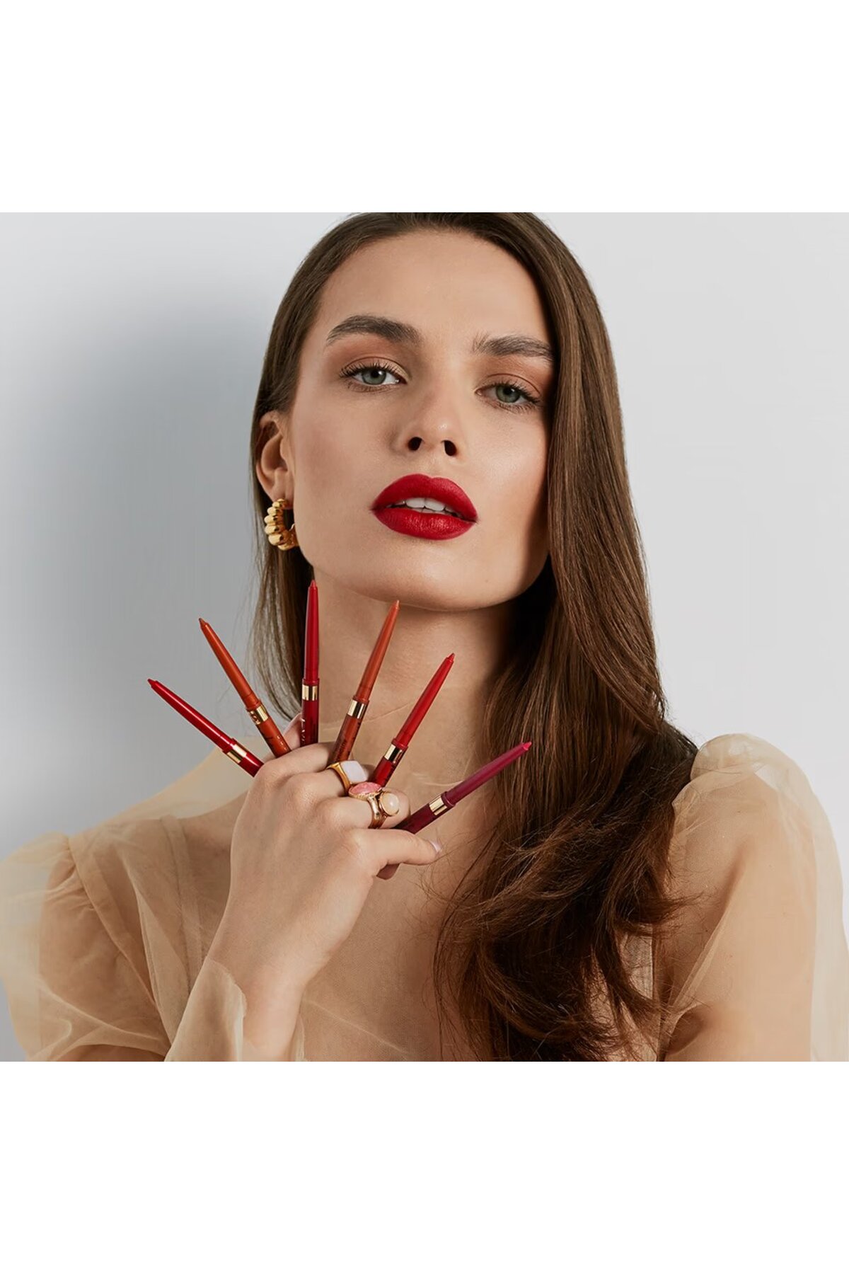 AUTOMATIC LIP LINER MAKE A SHAPE ROSEWOOD-