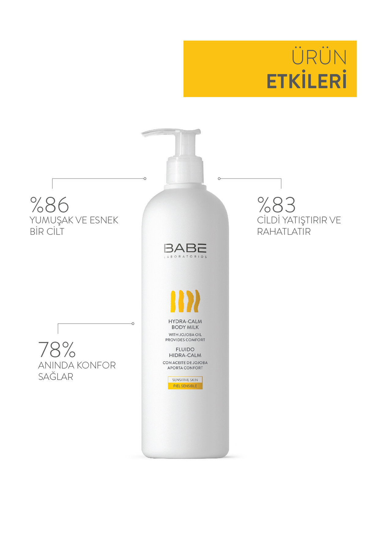 BABE HYDRA CALM BODY MİLK SÜTÜ 500 ML-