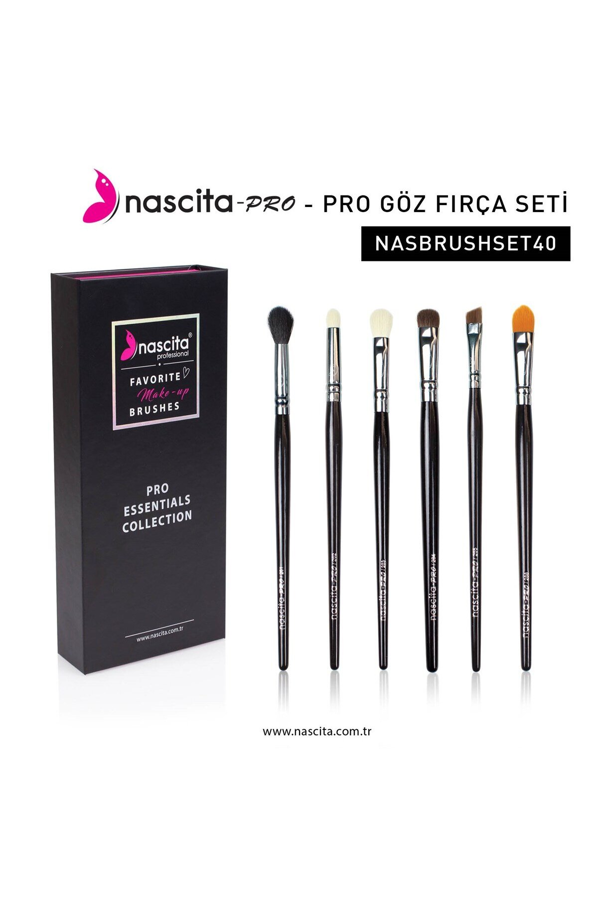 Nascita Pro Göz Makyaj Fırça Seti Nasbrushset40-