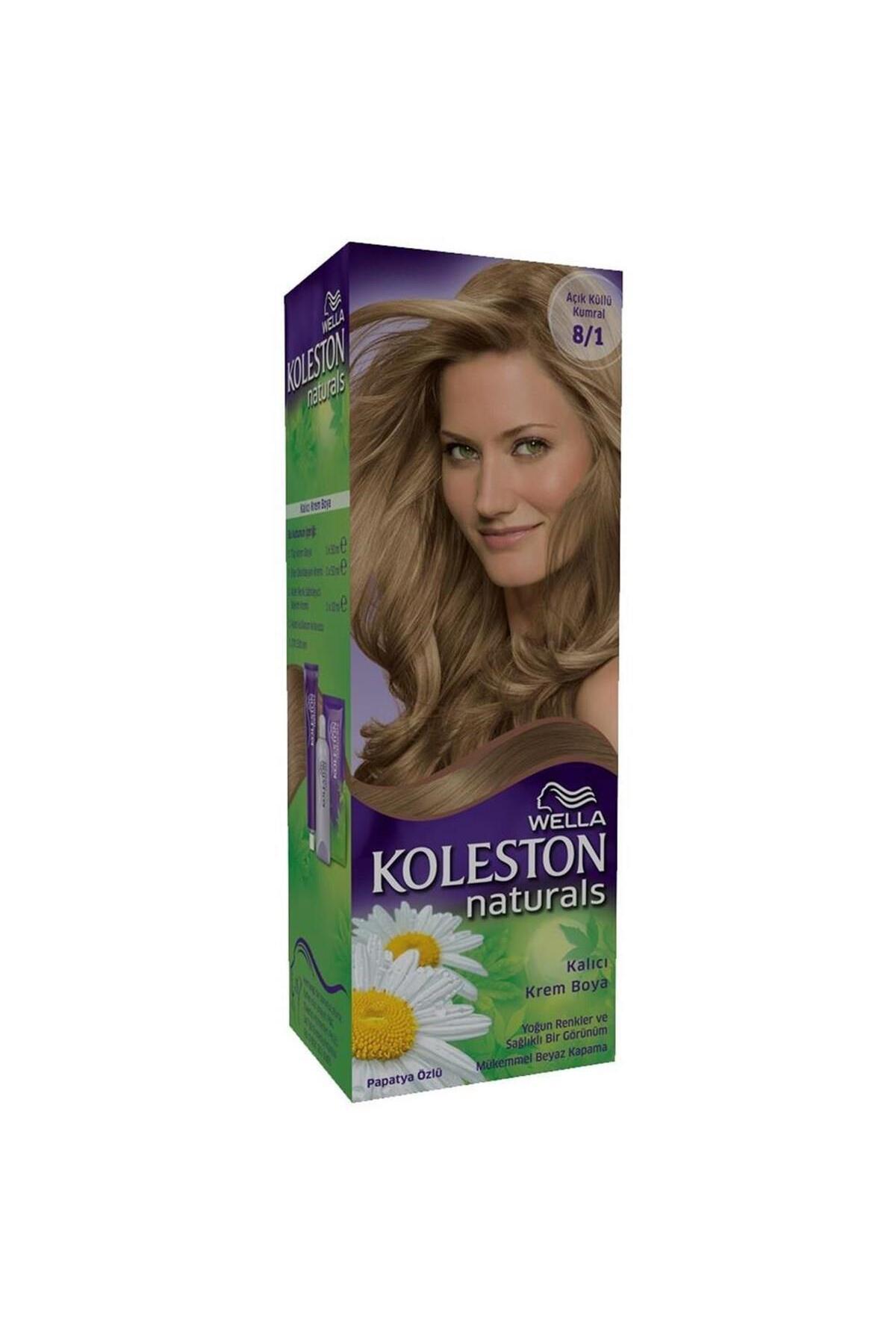 WELLA KOLESTON NATURALS ACIK KULLU KUMRAL 8/1 SAÇ BOYASI-