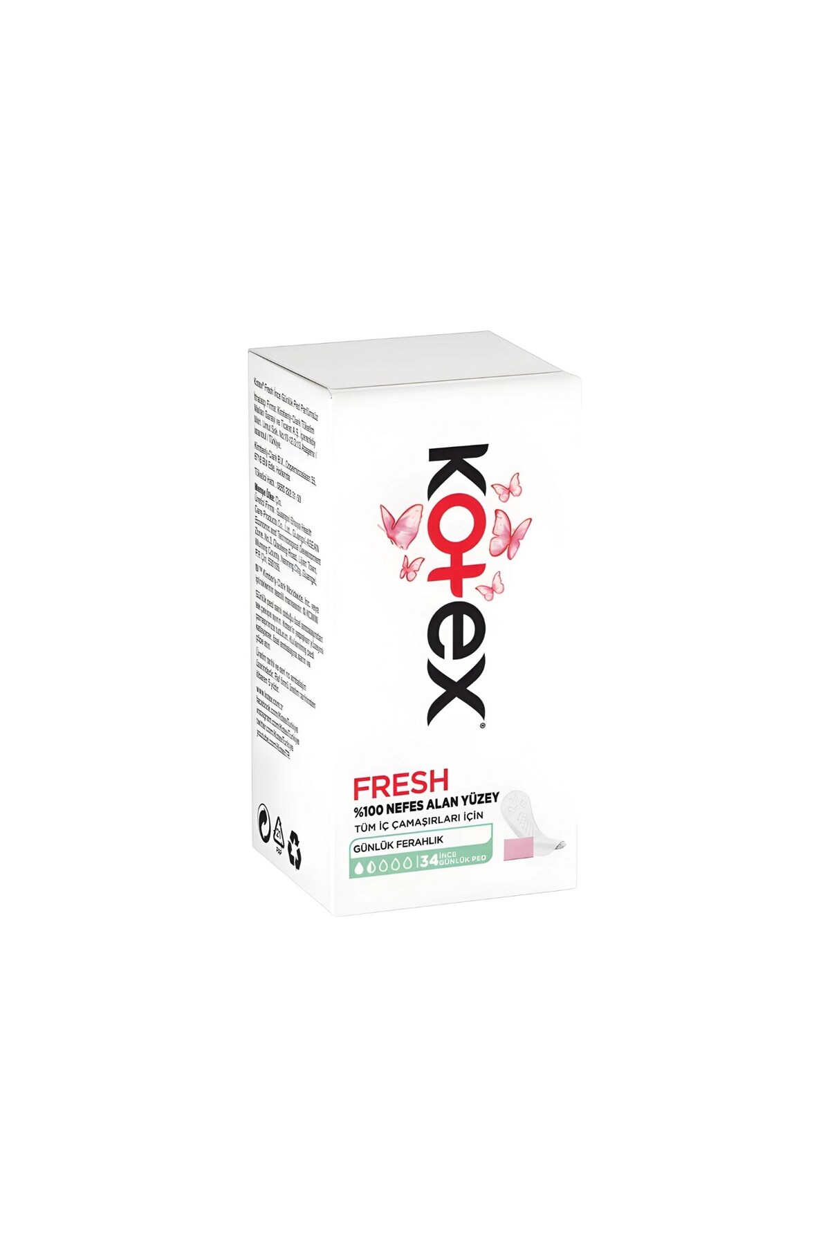KOTEX INCE  34 LÜ PARFÜMSÜZ GÜNLÜK PED-