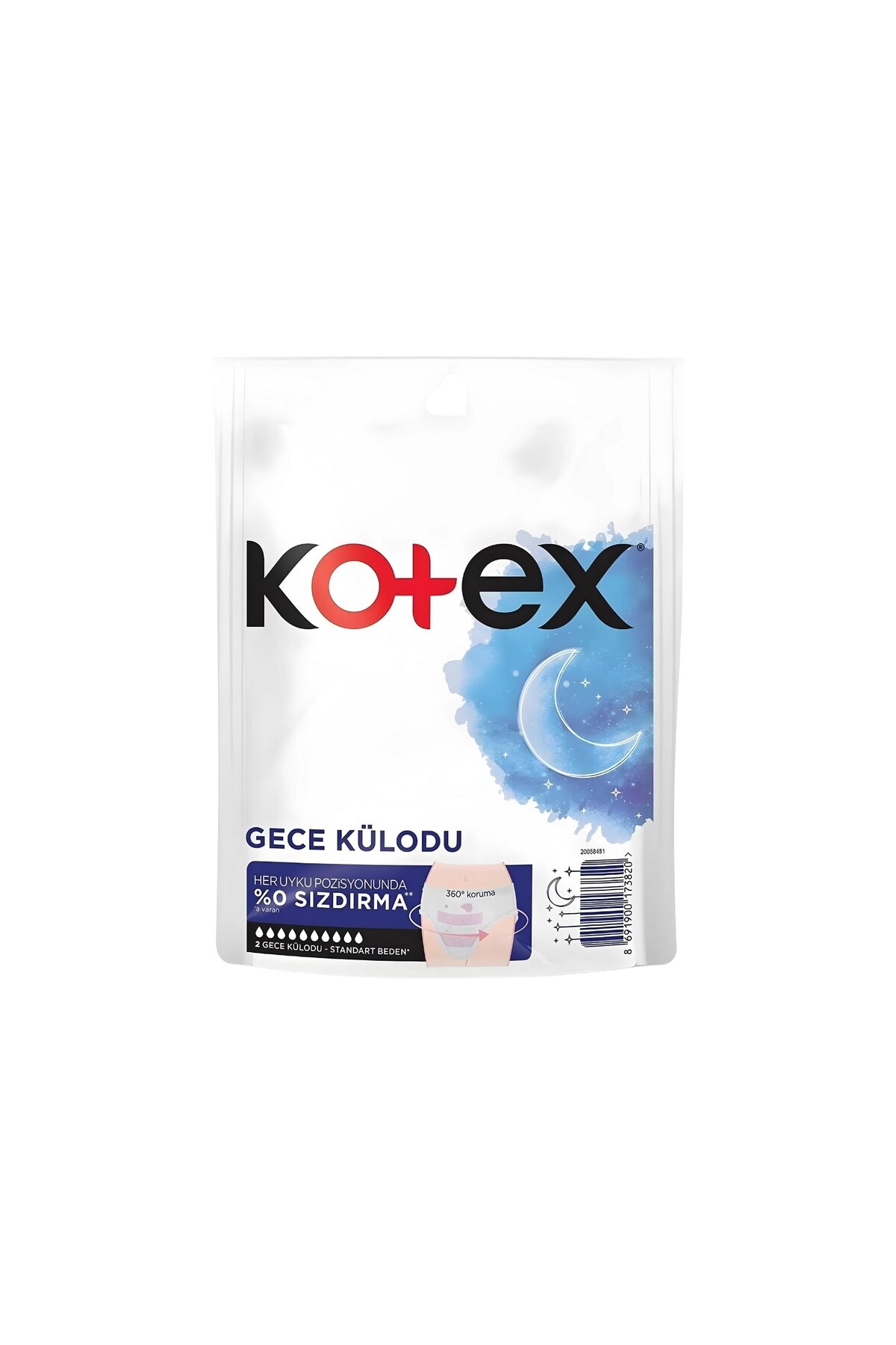 KOTEX REGL GECE KÜLODU 2Lİ-