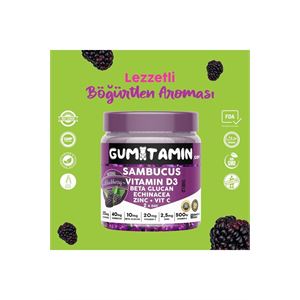GUMİTAMİN SAMBUCUS MULTİVİTAMİN KARAMÜRVER VİTAMİN-