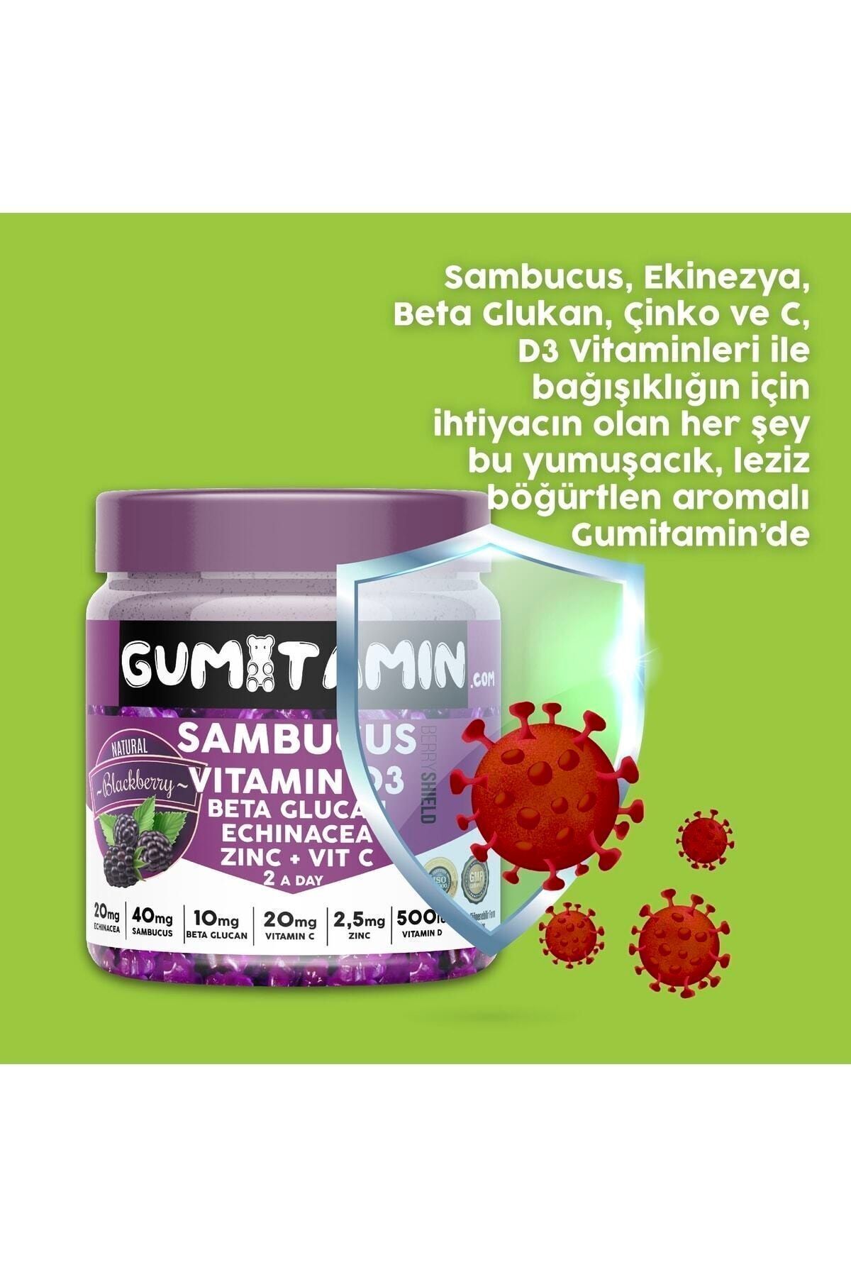 GUMİTAMİN SAMBUCUS MULTİVİTAMİN KARAMÜRVER VİTAMİN-
