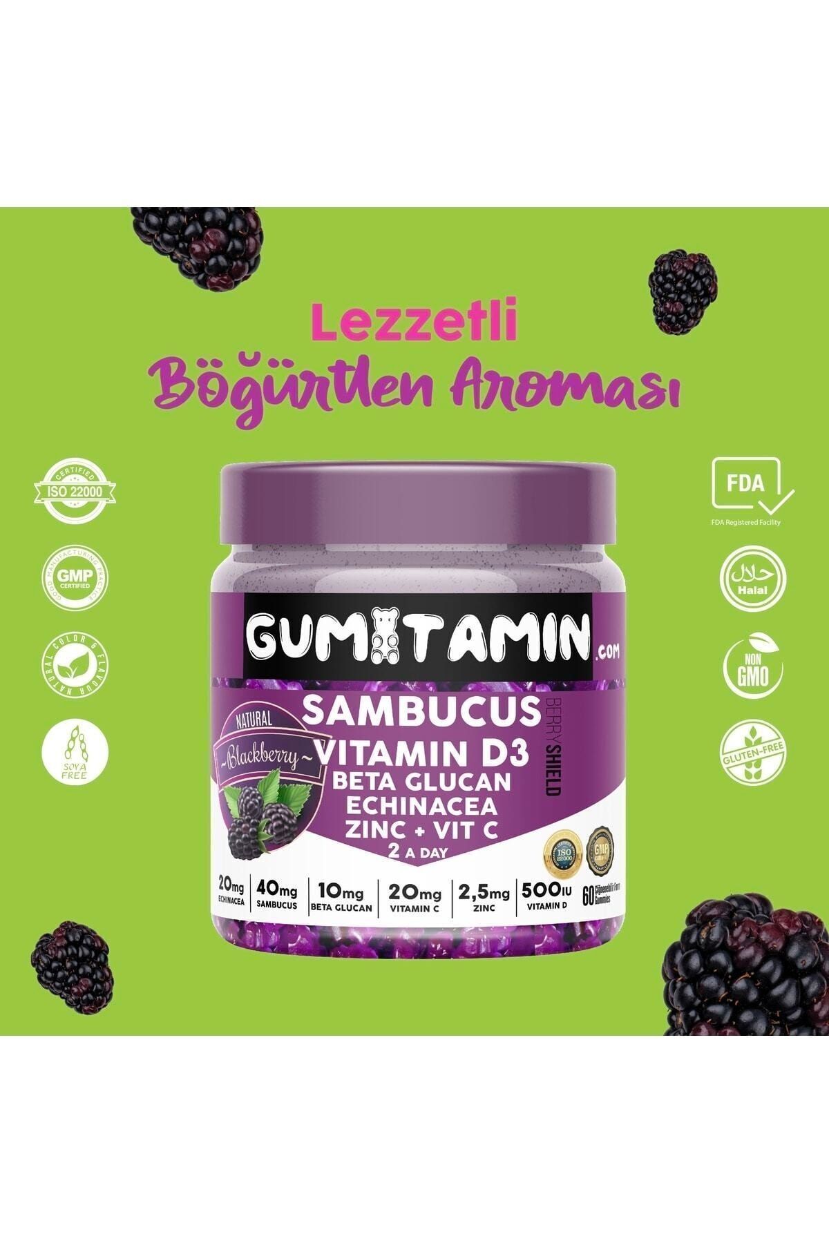 GUMİTAMİN SAMBUCUS MULTİVİTAMİN KARAMÜRVER VİTAMİN-