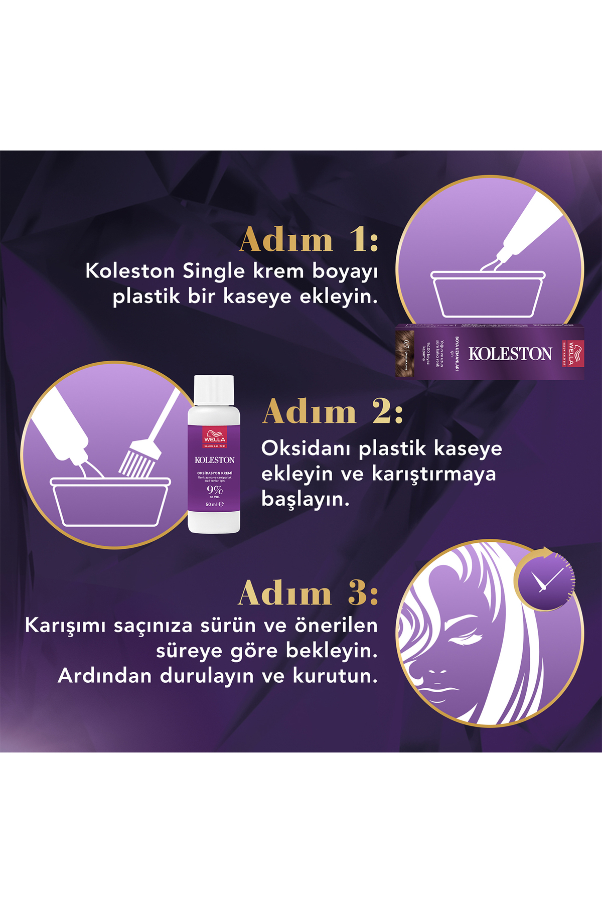 WELLA KOLESTON SİNGLE TÜP BOYA 3/0 KOYU KAHVE-