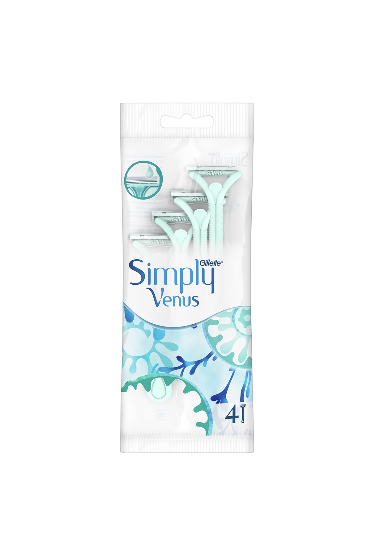 GİLLETTE VENUS 2 BIÇAKLI 4 LÜ POŞET-