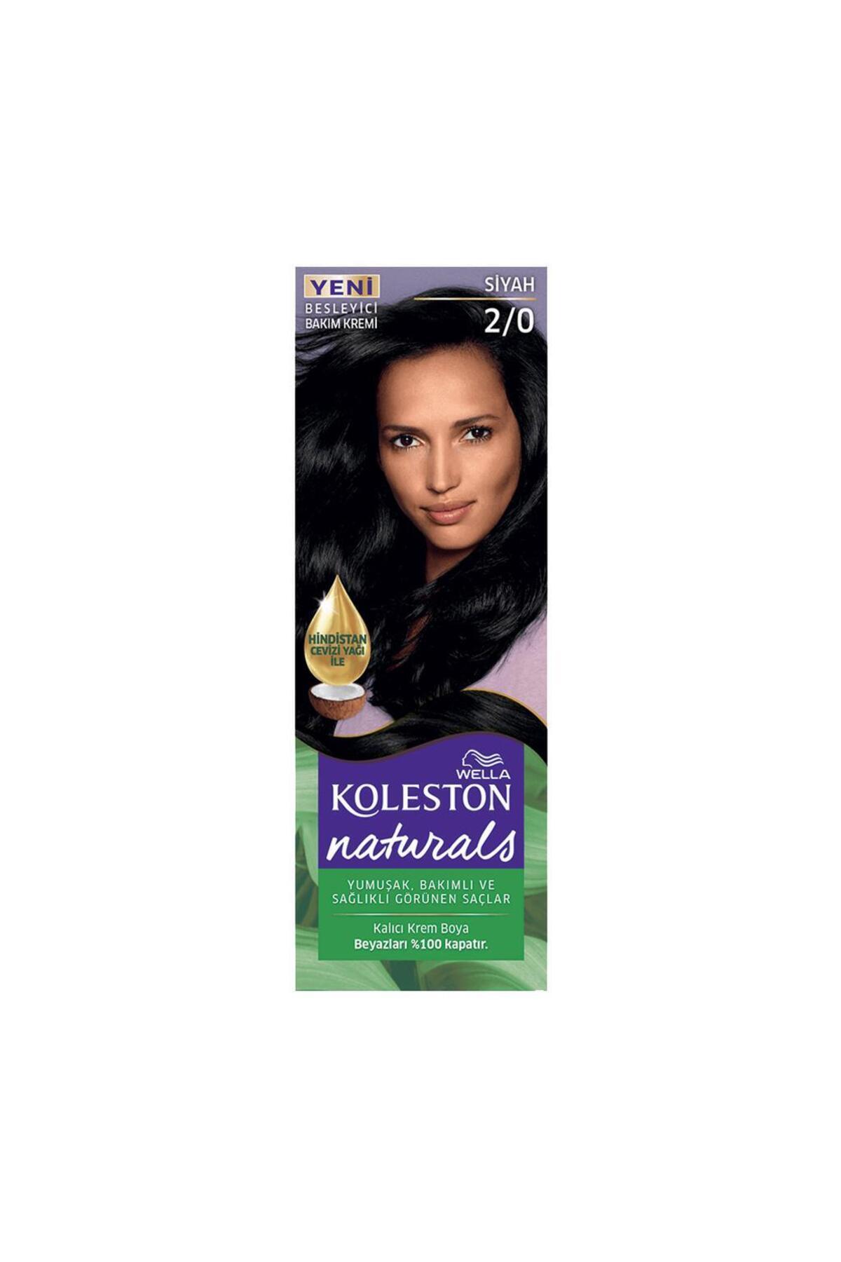 WELLA KOLESTON NATURALS  2/0 SİYAH SAÇ BOYASI-