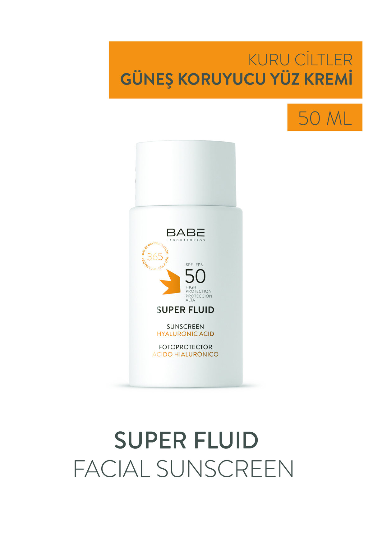 BABE LABORATORİOS SUPER FLUİD SUNSCREEN SPF50 50ML-