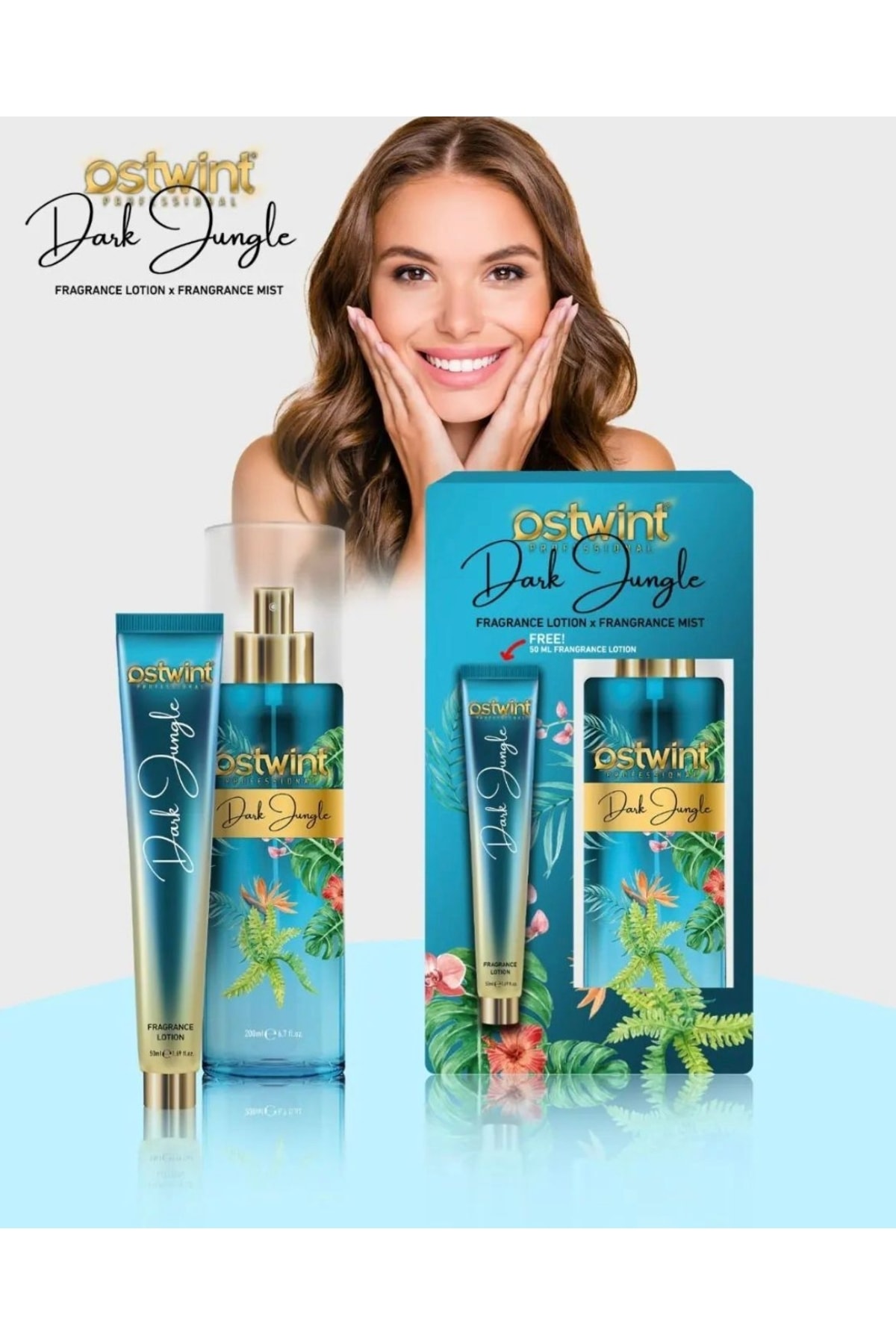 OSTWİNT 1+1 DARK JUNGLE BODY MİST - VÜCUT LOSYONU 200ML-