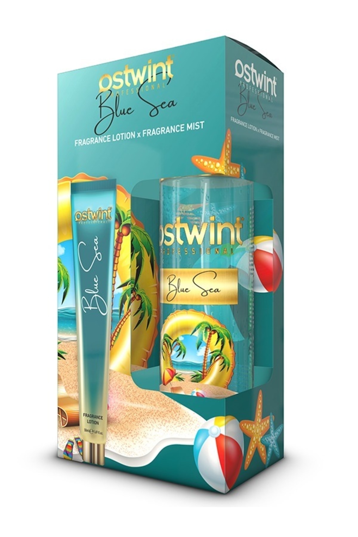 OSTWİNT 1+1 BLUE SEA BODY MİST - VÜCUT LOSYONU 200 ML-