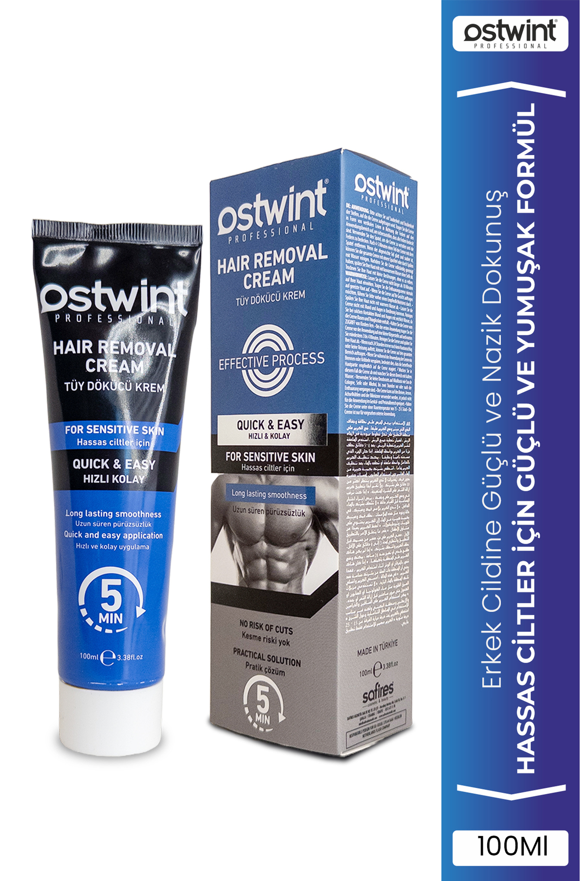 OSTWİNT TÜY DÖKÜCÜ KREM ERKEK HASSAS CİLTLER 100ML-