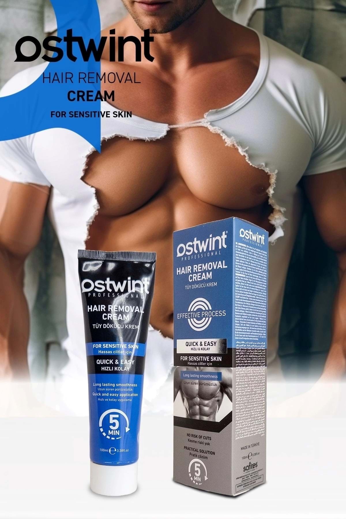 OSTWİNT TÜY DÖKÜCÜ KREM ERKEK HASSAS CİLTLER 100ML-
