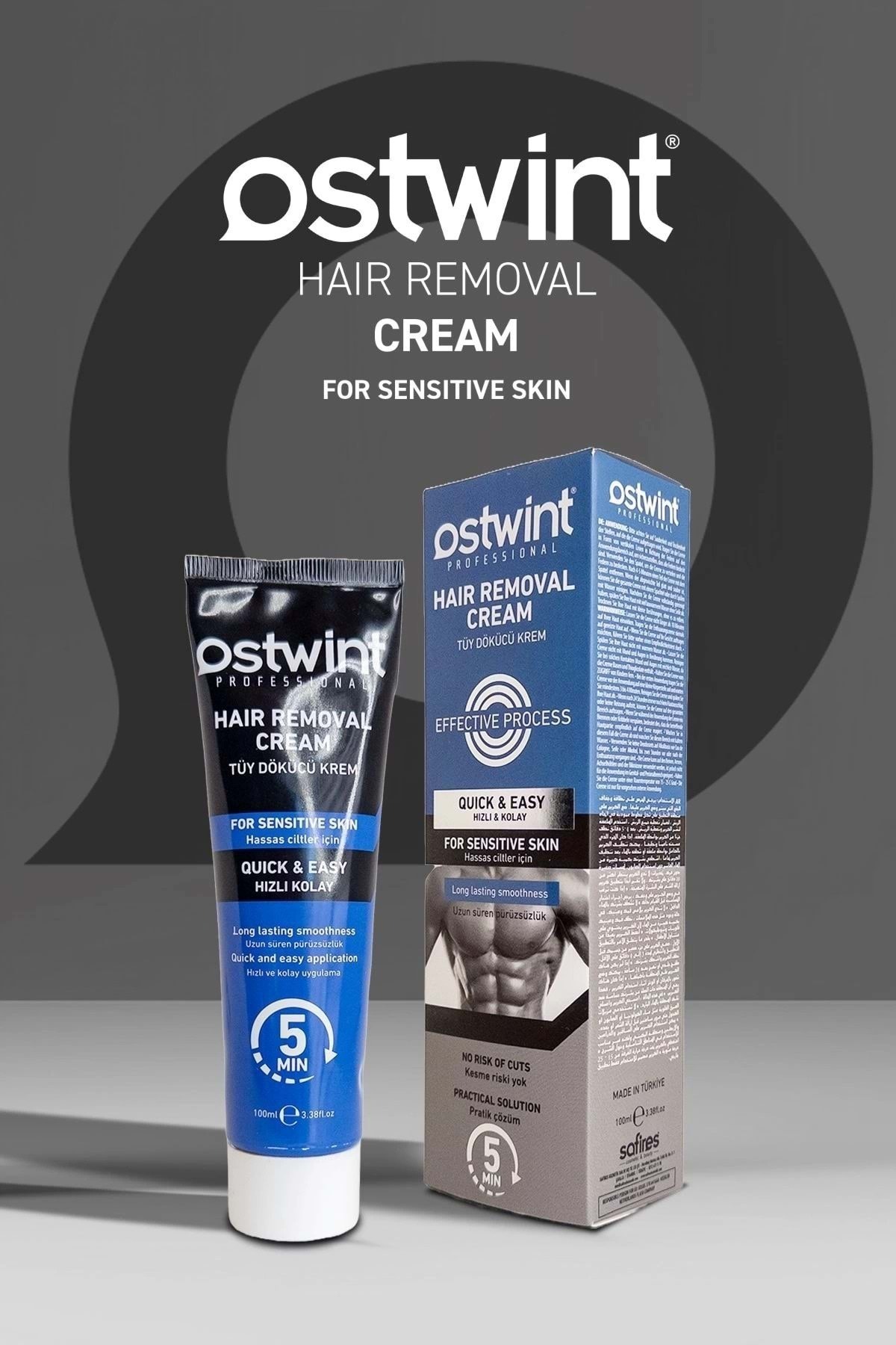 OSTWİNT TÜY DÖKÜCÜ KREM ERKEK HASSAS CİLTLER 100ML-