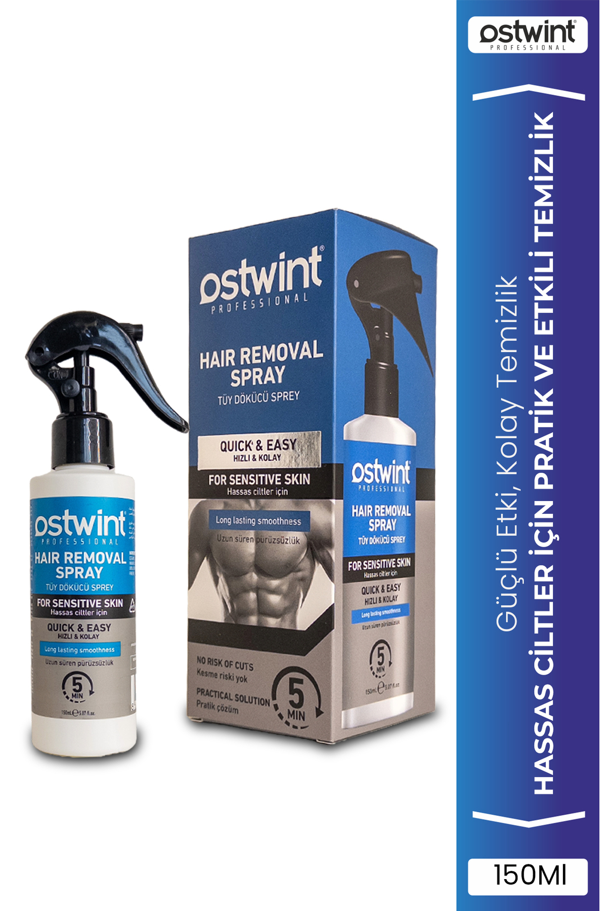 OSTWİNT TÜY DÖKÜCÜ SPREY ERKEK HASSAS CİLTLER 150ML-