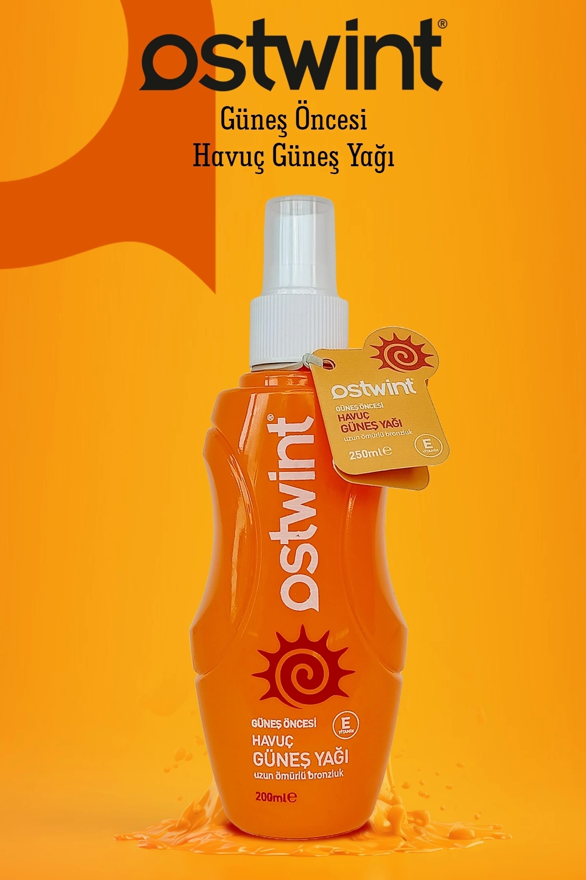 OSTWİNT GÜNEŞ ÖNCESİ HAVUÇ GÜNEŞ YAĞI 250ML-