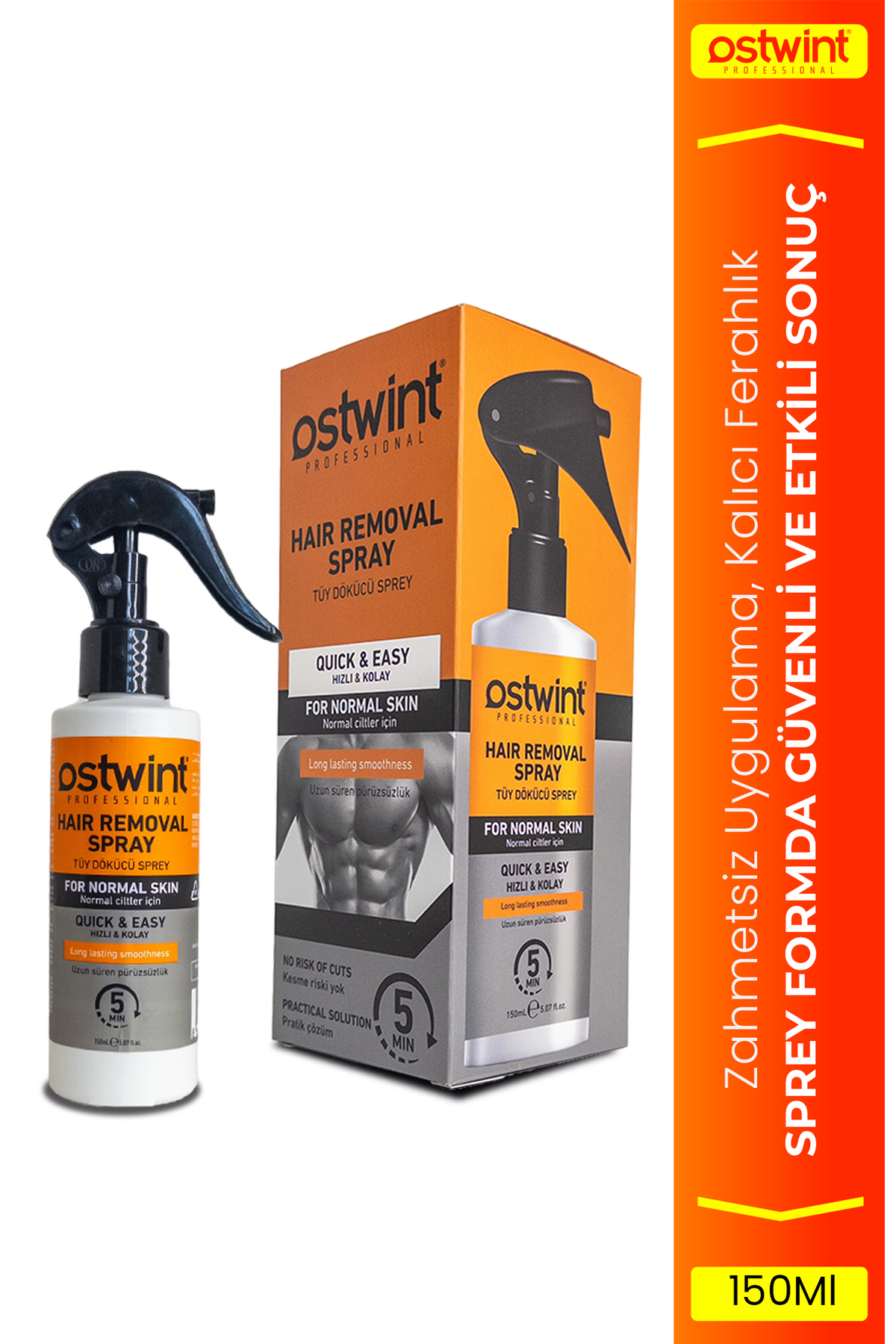 OSTWİNT TÜY DÖKÜCÜ SPREY ERKEK NORMAL CİLTLER 150ML-