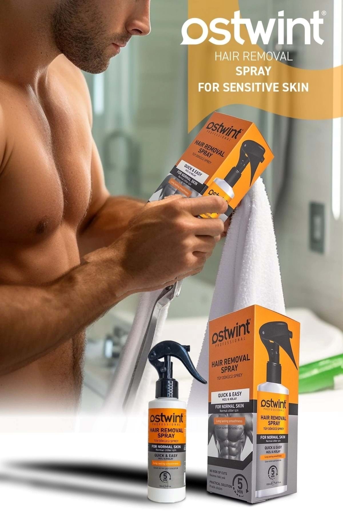 OSTWİNT TÜY DÖKÜCÜ SPREY ERKEK NORMAL CİLTLER 150ML-