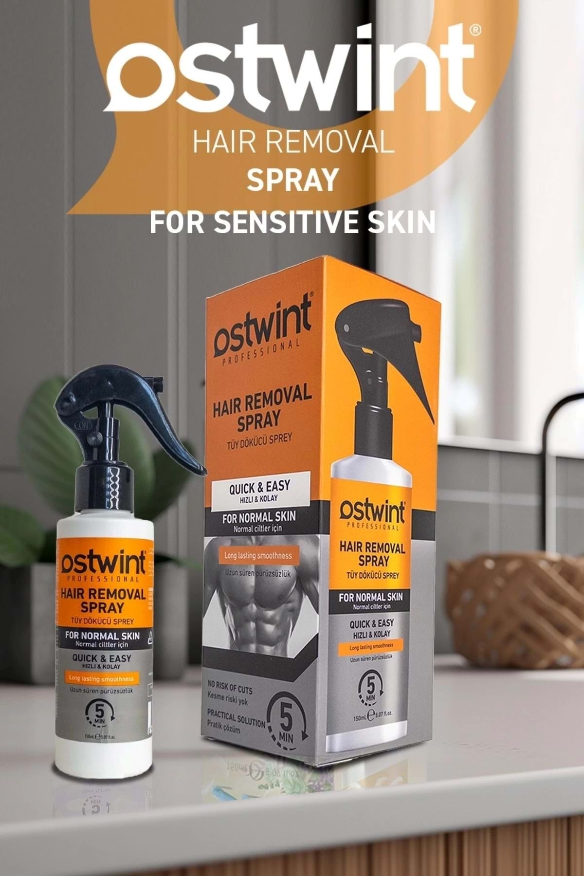 OSTWİNT TÜY DÖKÜCÜ SPREY ERKEK NORMAL CİLTLER 150ML-