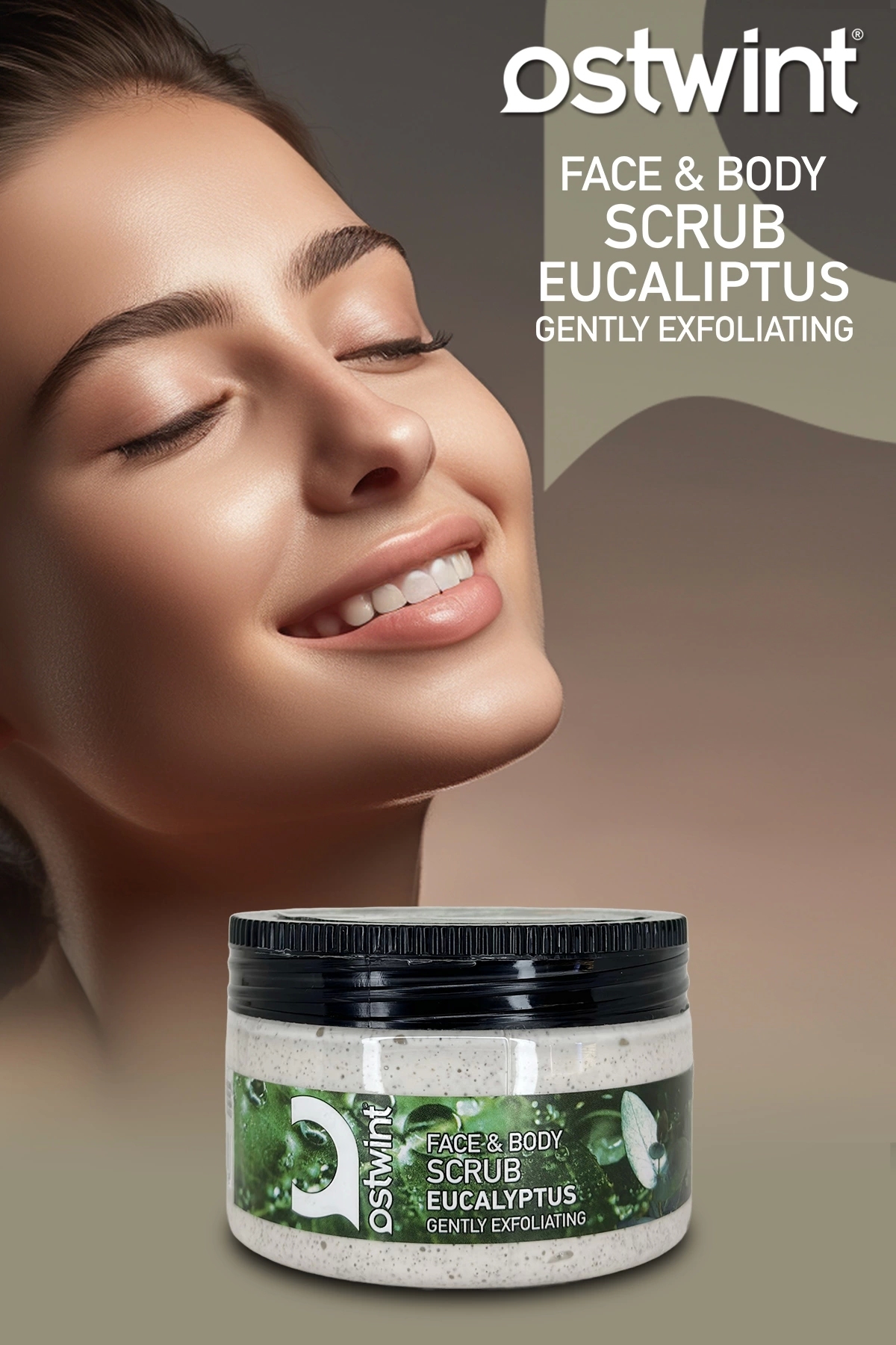OSTWİNT YÜZ VE VÜCUT SCRUB JEL OKALİPTÜS 300 ML-