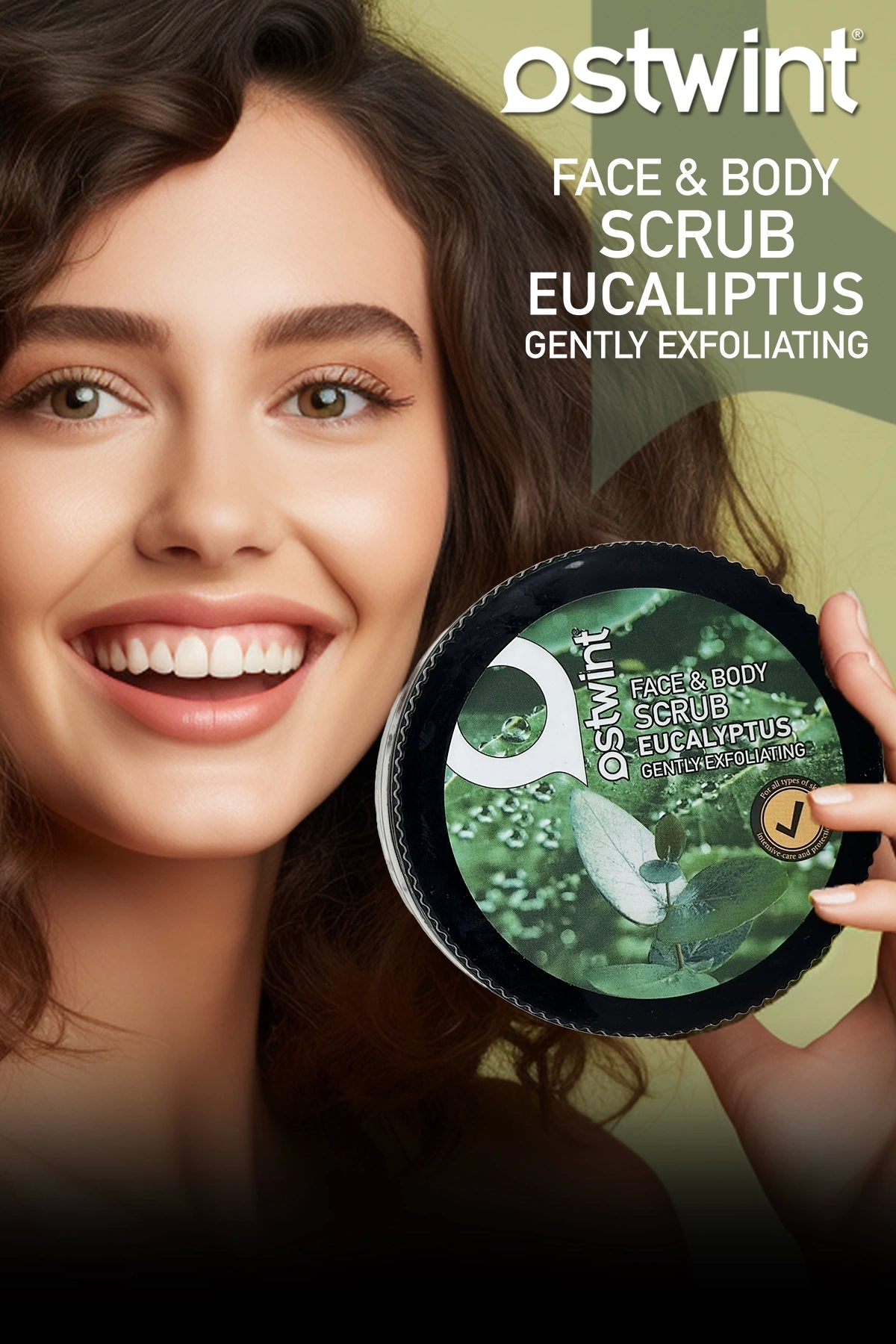 OSTWİNT YÜZ VE VÜCUT SCRUB JEL OKALİPTÜS 300 ML-