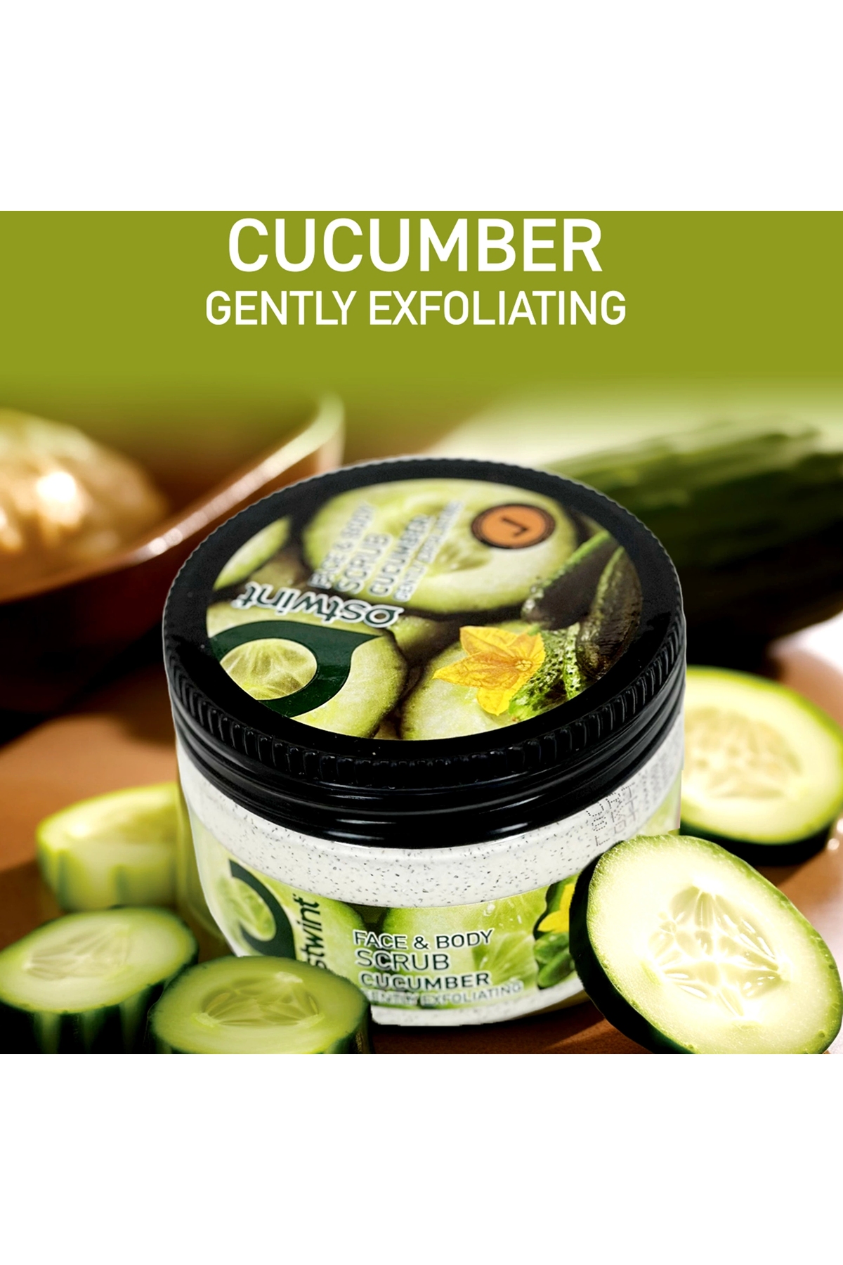 OSTWİNT YÜZ VE VÜCUT SCRUB JEL SALATALIK 300 ML-