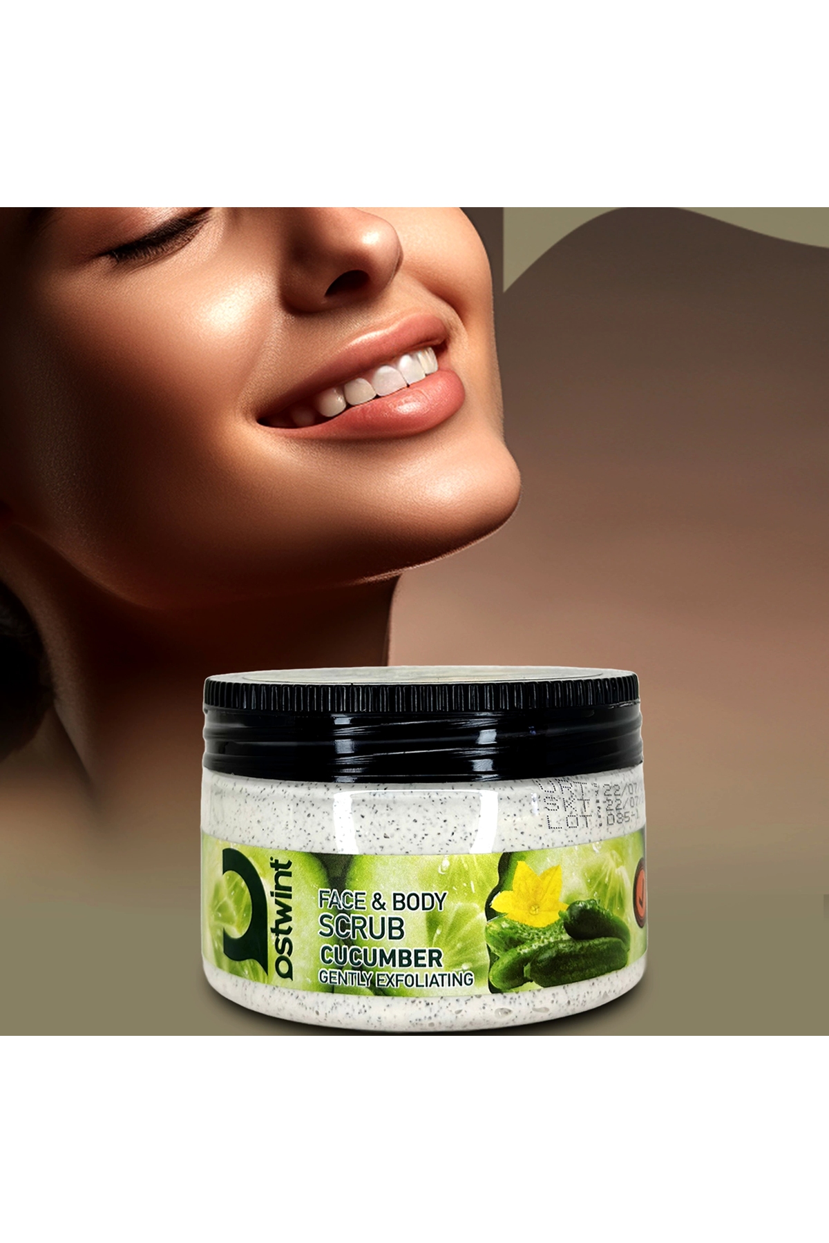 OSTWİNT YÜZ VE VÜCUT SCRUB JEL SALATALIK 300 ML-