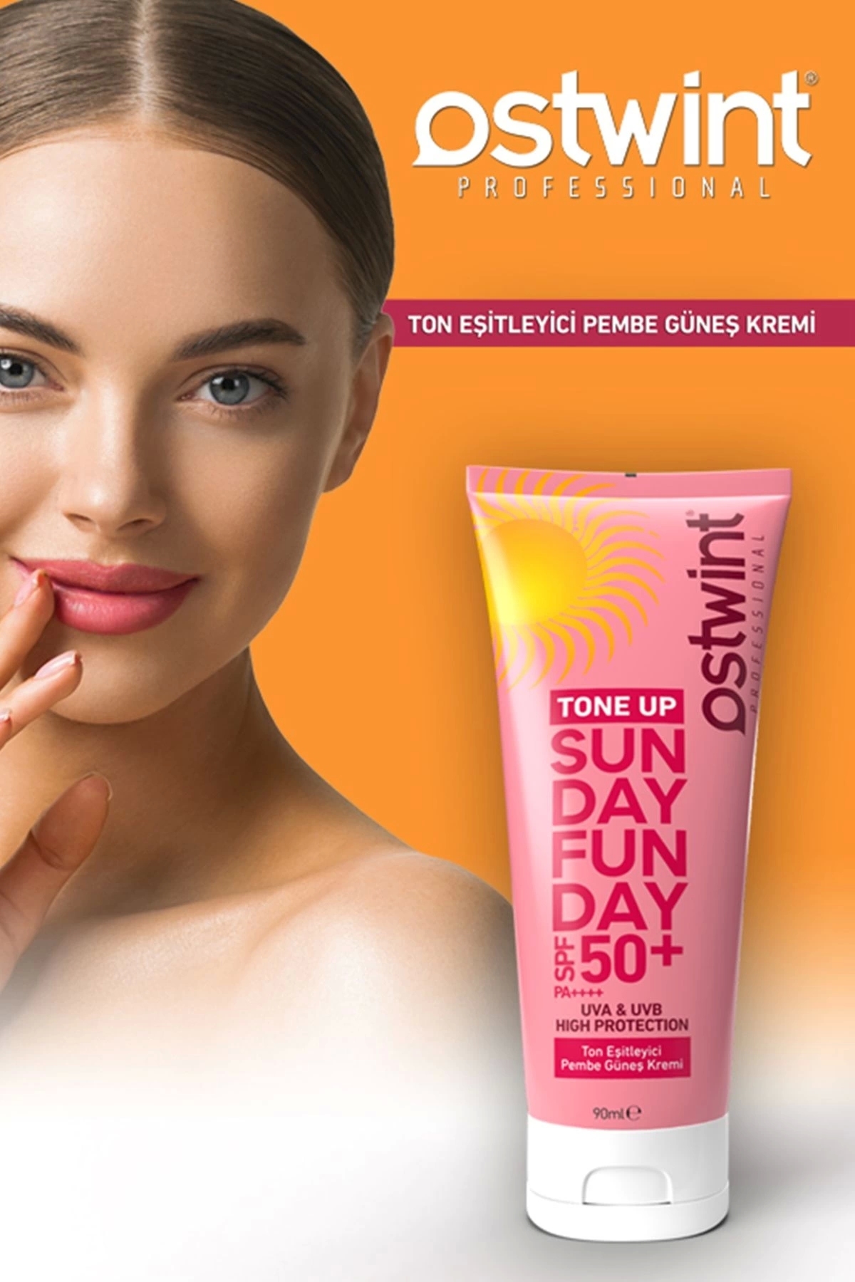 Ostwint Ton Eşitleyici Pembe Güneş Kremi 90ml-