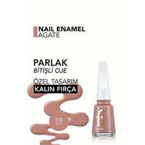 Flormar Nail Enamel Yüksek Pigmentli & Parlak Bitişli Oje Fne-510 Agate-