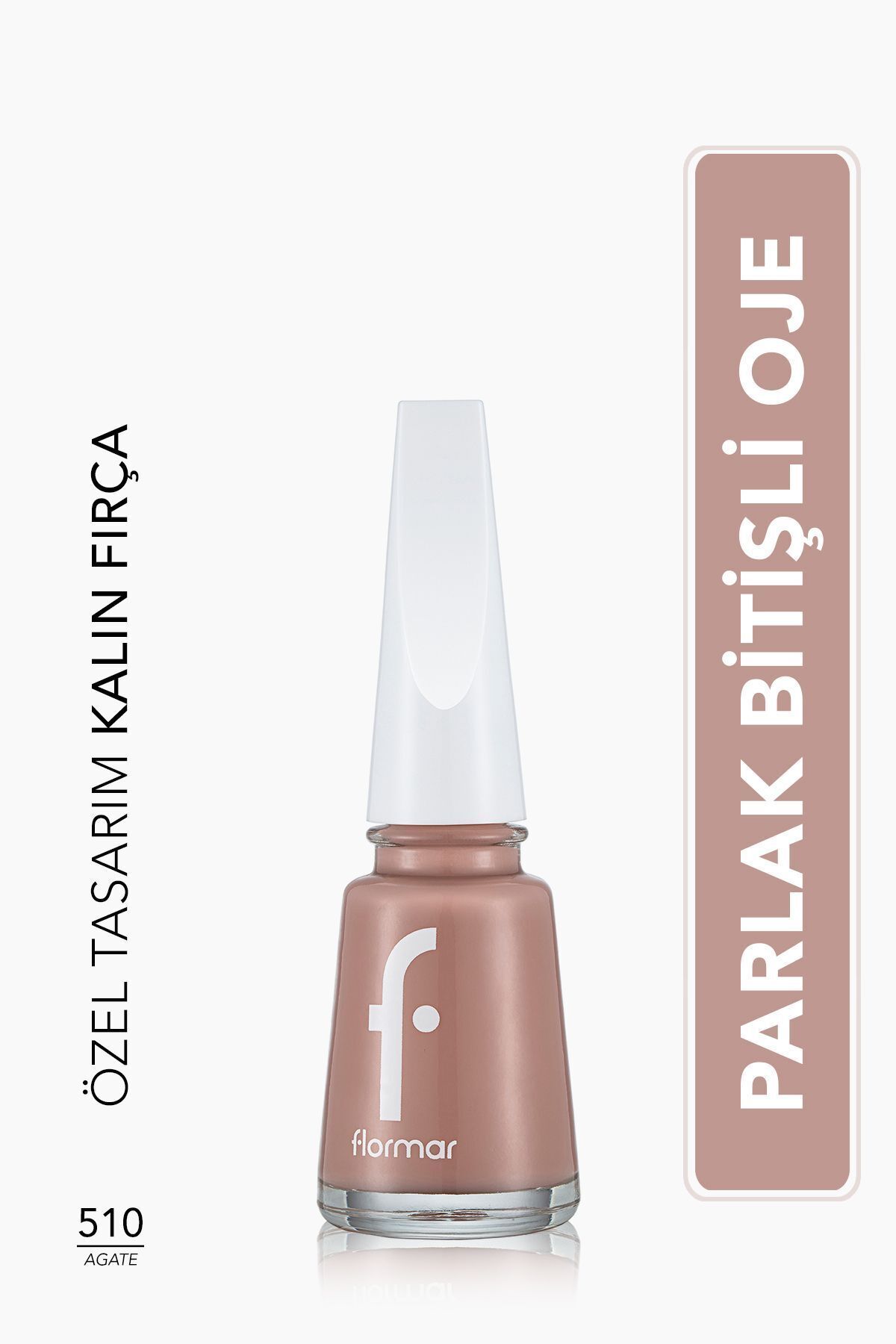 Flormar Nail Enamel Yüksek Pigmentli & Parlak Bitişli Oje Fne-510 Agate-