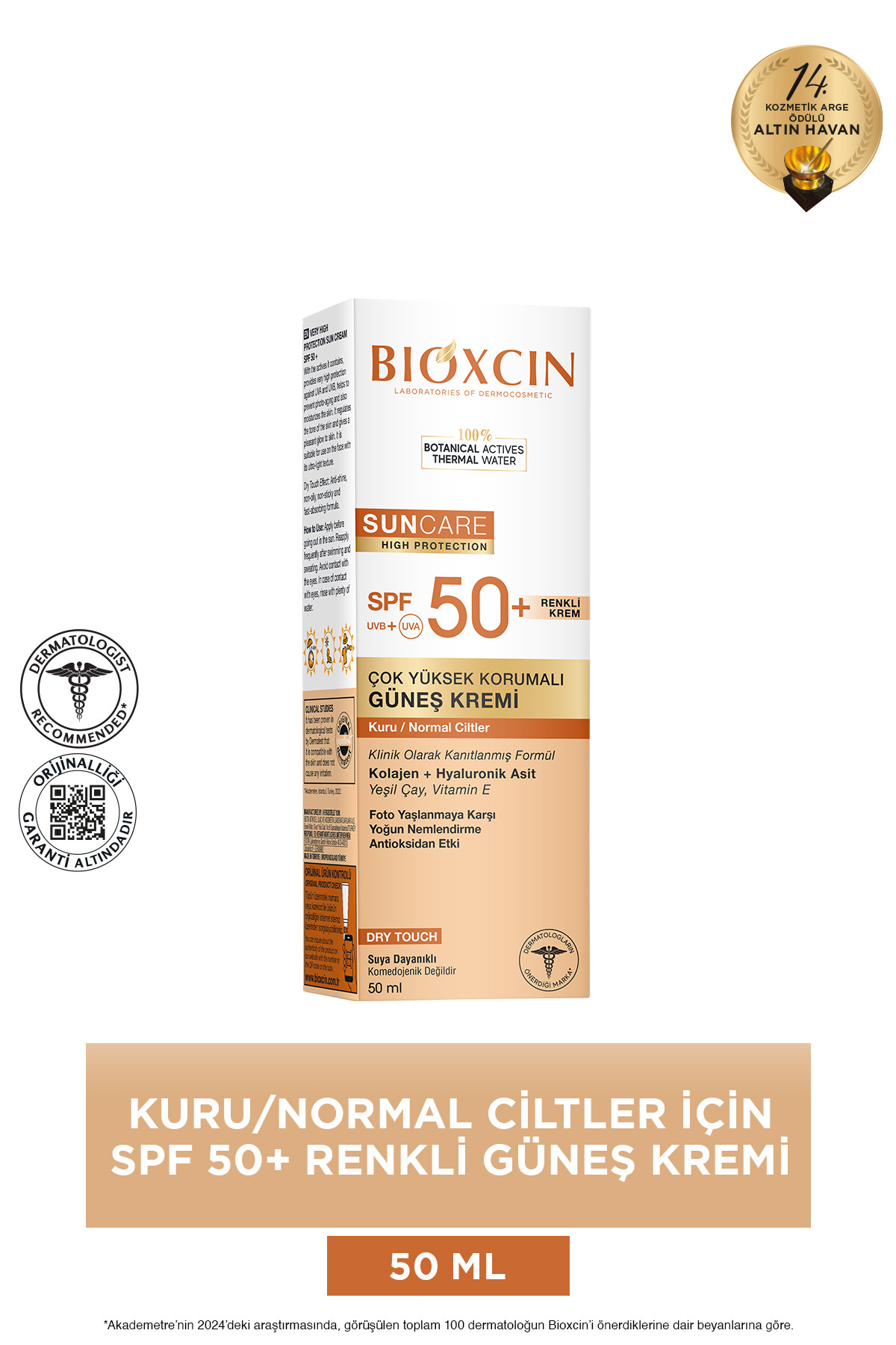 BİOXCİN SUN CARE ÇOK YÜKSEK KORUMALI KURU CİLTLER-