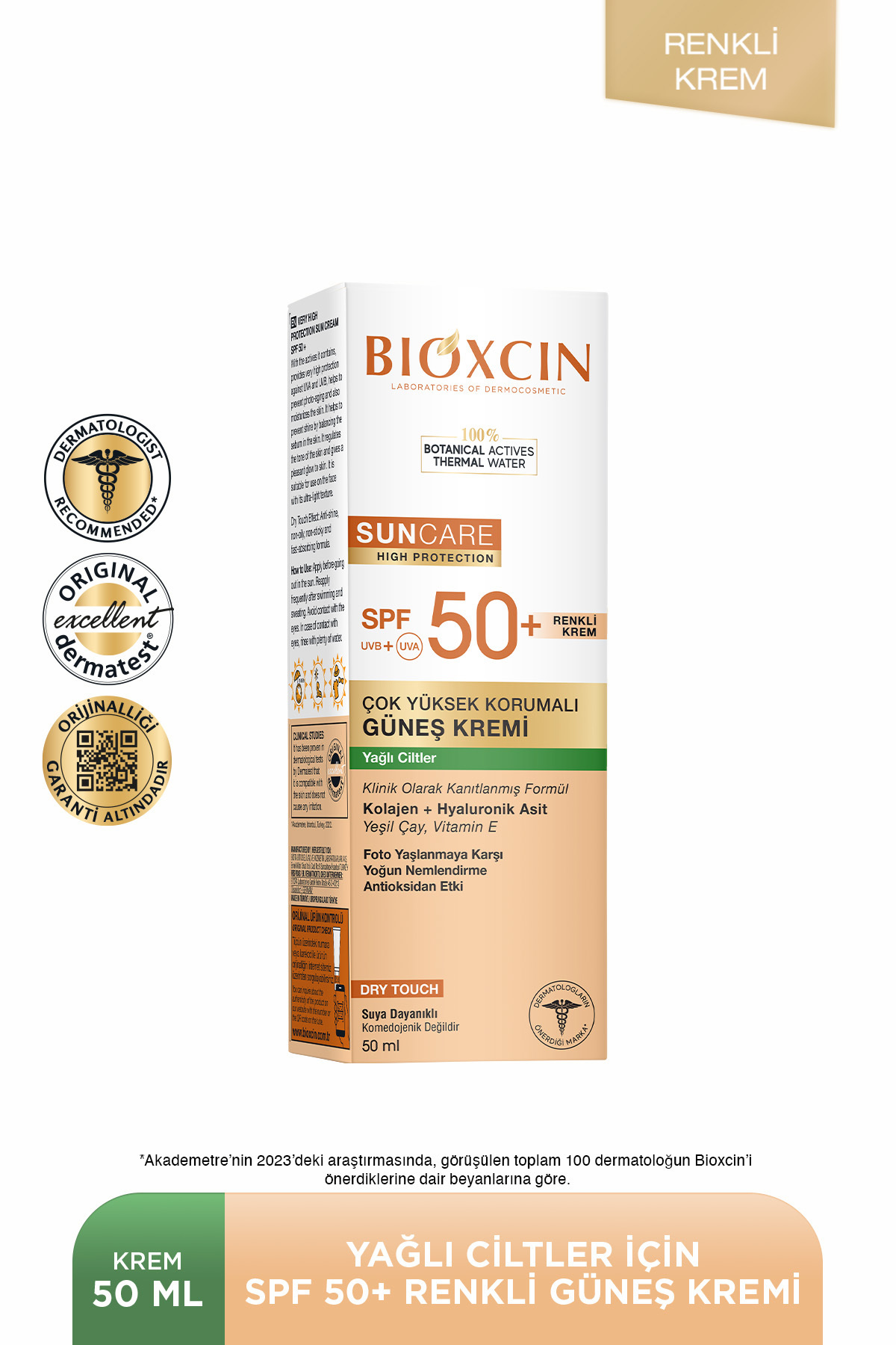BİOXCİN SUN CARE ÇOK YÜKSEK KORUMALI YAĞLI CİLTLER-
