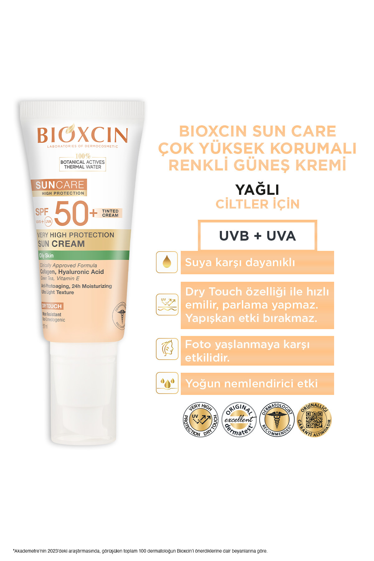 BİOXCİN SUN CARE ÇOK YÜKSEK KORUMALI YAĞLI CİLTLER-