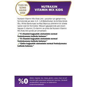 NUTRAXİN VİTAMİN MİX FOR KİDS 7X25 ML-