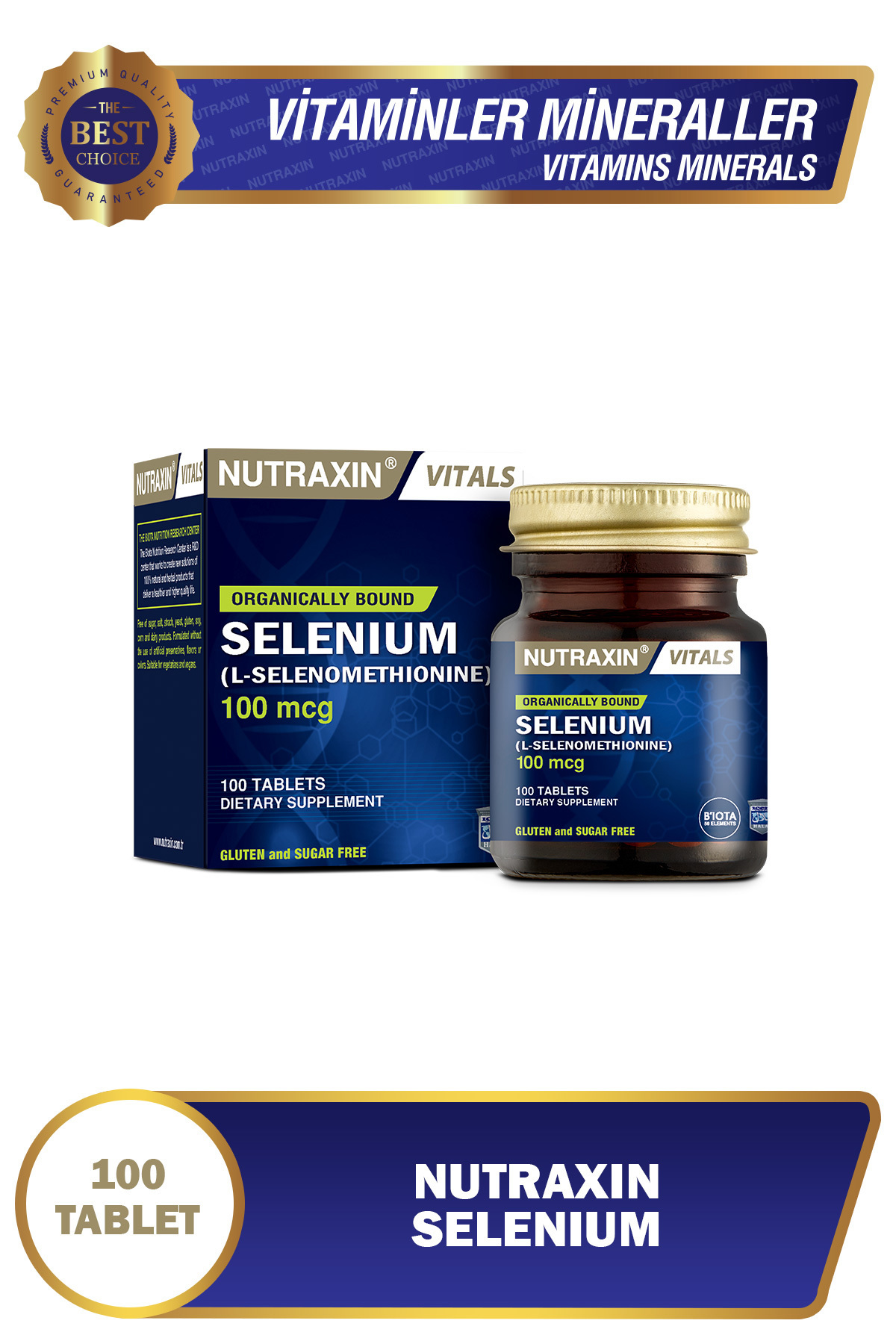 NUTRAXİN SELENİUM 100 MCG 100 TABLET-