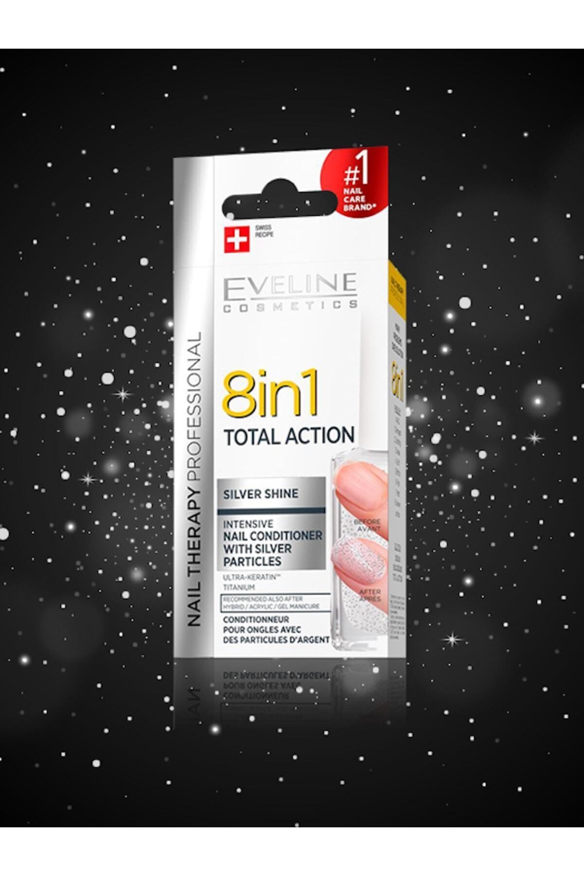 Eveline 8 In 1 Total Action Silver Shine Nail Conditioner-