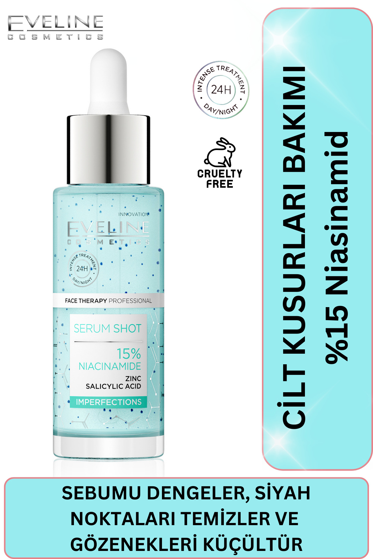 Eveline %10 Niacinamid + Çinko + Salisilik Asit Se-