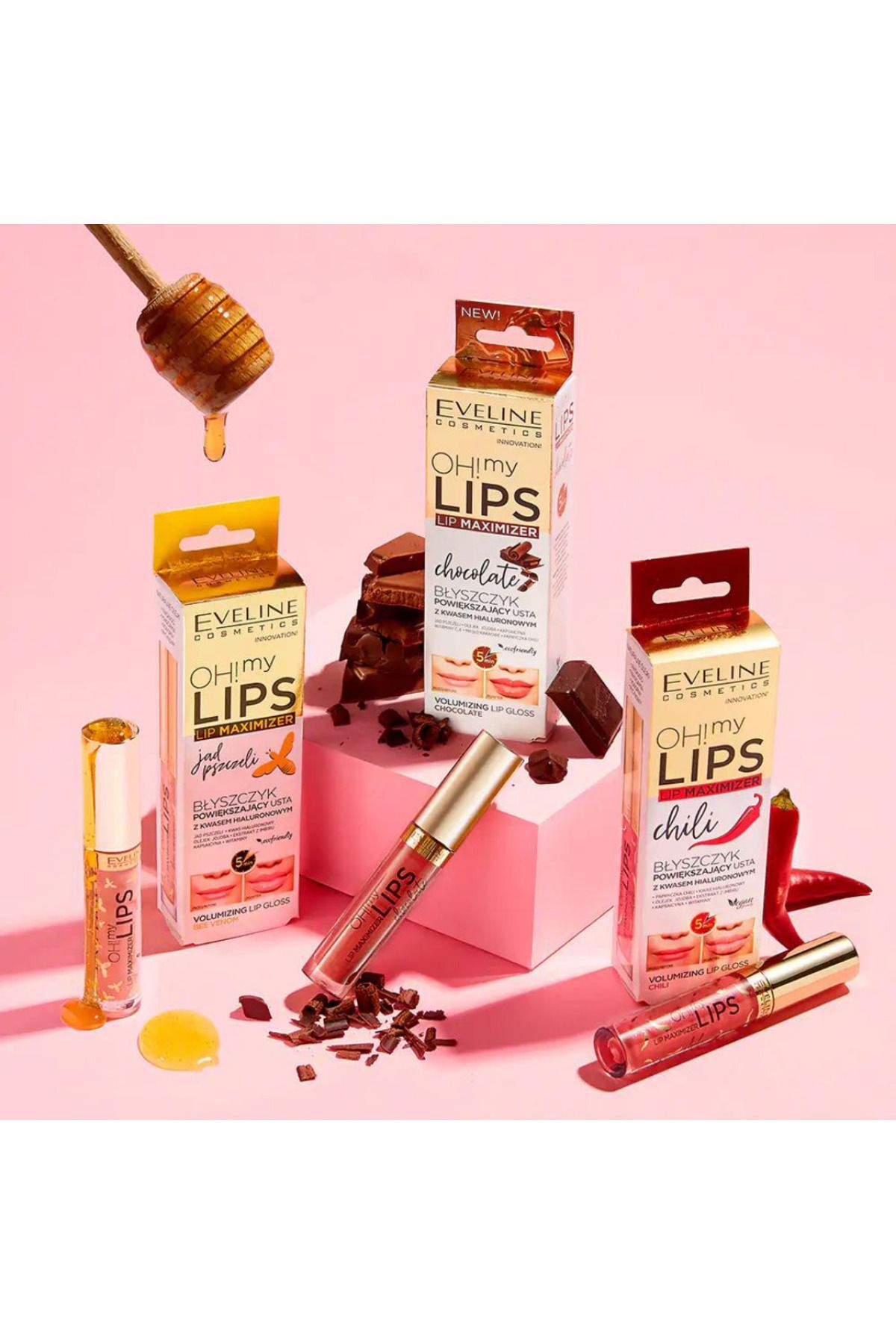 Eveline Oh! My Lips! Hyaluronik Asit Ve Arı Zehiri-