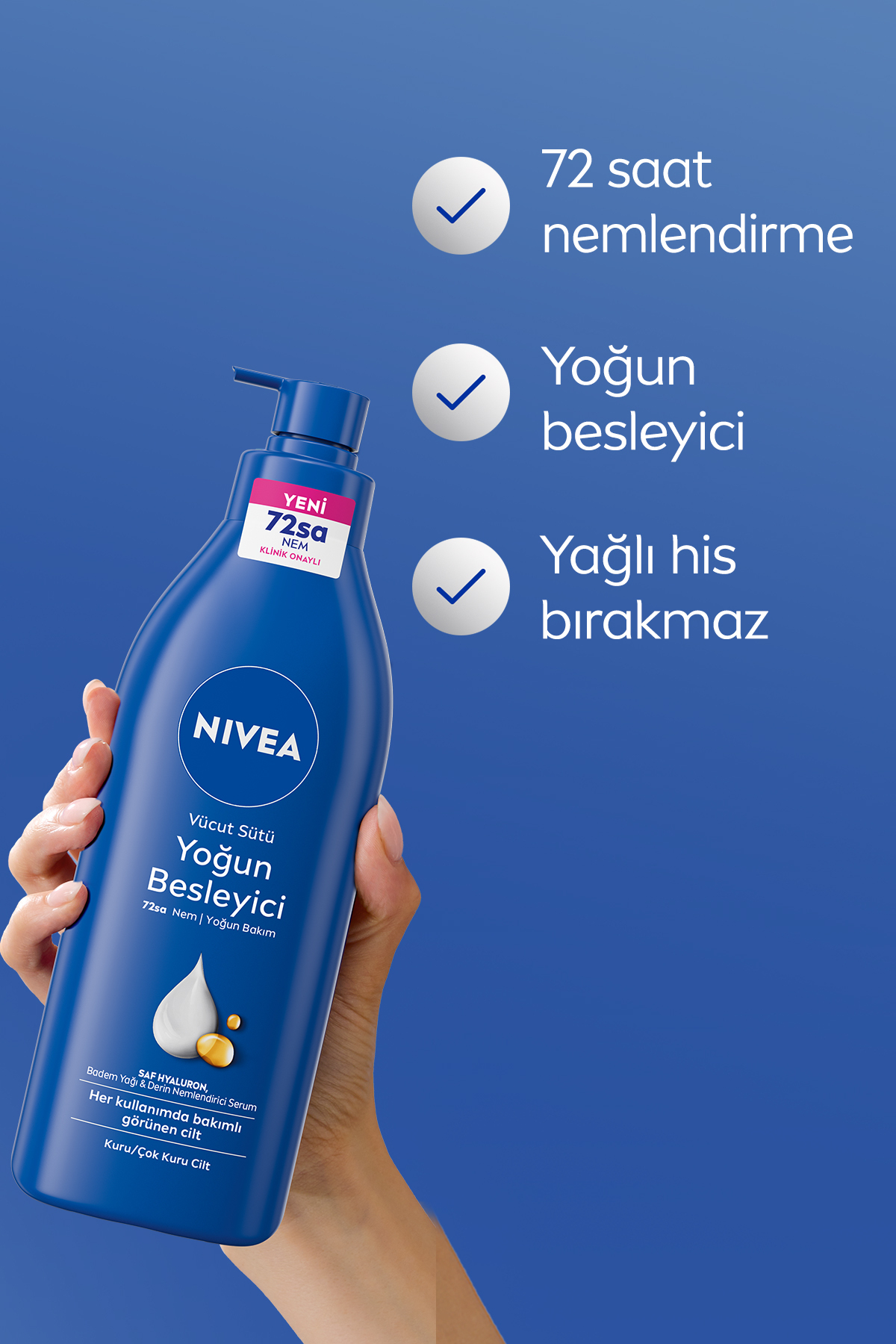 NİVEA BESLEYİCİ VÜCUT SÜTÜ YOĞUN NEMLENDİRİCİ BAKIM-
