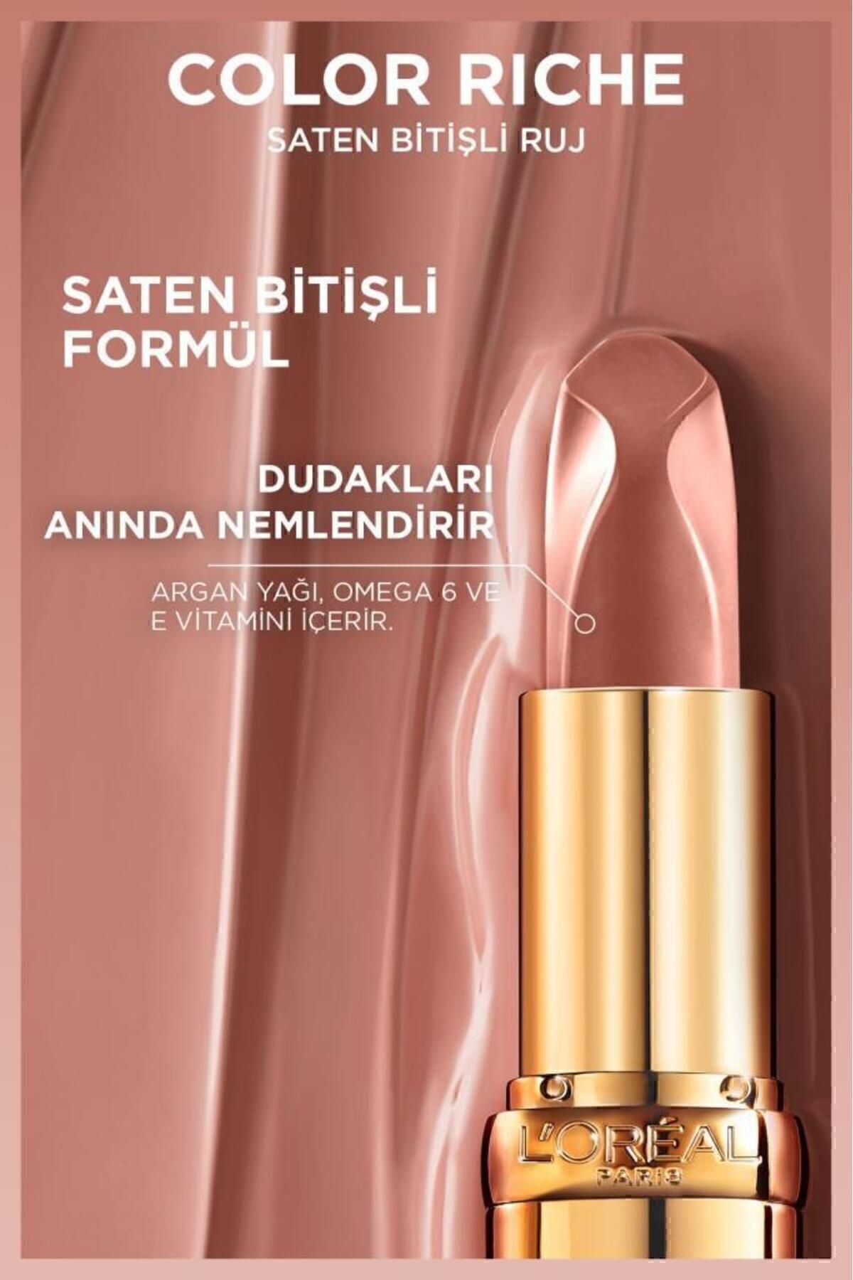 LOreal Paris Color Riche Saten Bitişli Ruj 505-
