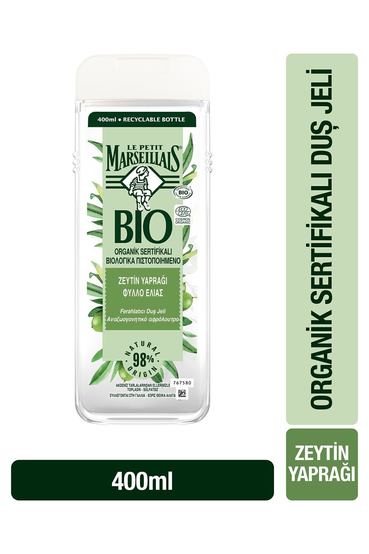 LE PETİT MARSEİLLAİS  BIO ORGANİK ZEYTİN YAPRAĞI DUŞ JELİ 400 ML-
