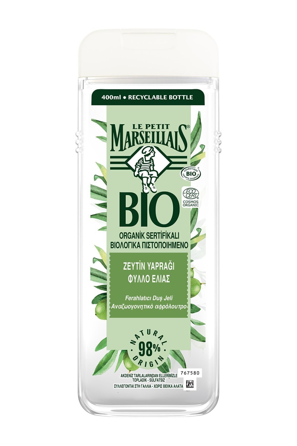 LE PETİT MARSEİLLAİS  BIO ORGANİK ZEYTİN YAPRAĞI DUŞ JELİ 400 ML-